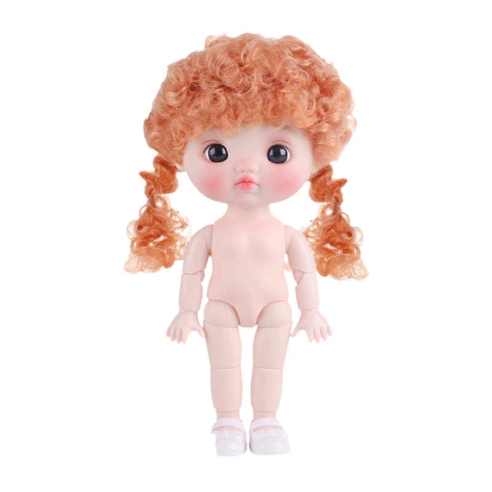 Boneca de menina BJD de 8 polegadas com sapatos móveis Juntas 3D Olhos Fingir Jogar Boneca de Maquiagem