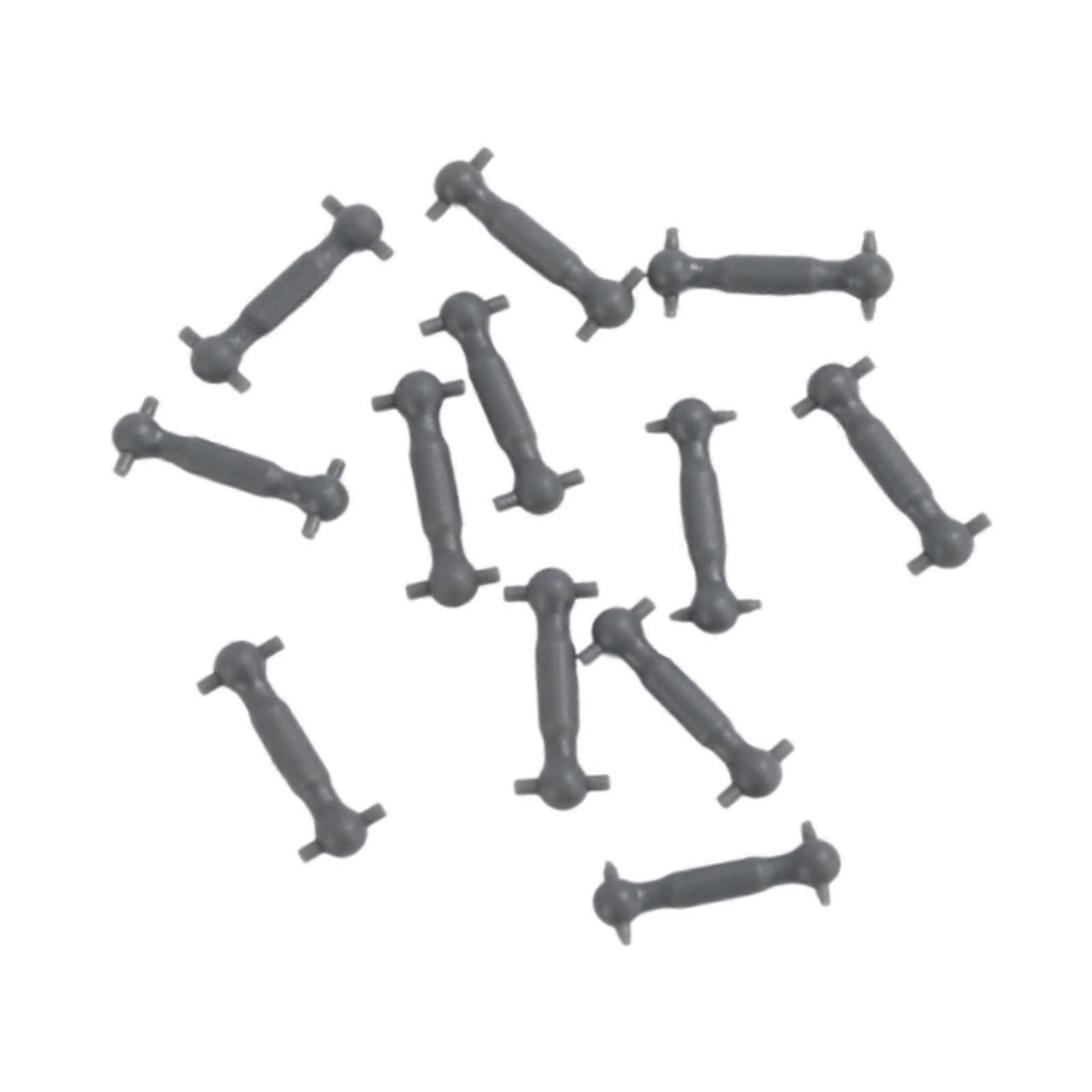 12x 1/87 HO Scale Motor Motor Tije, Accesorii pentru tren Tren de construcție de peisaj