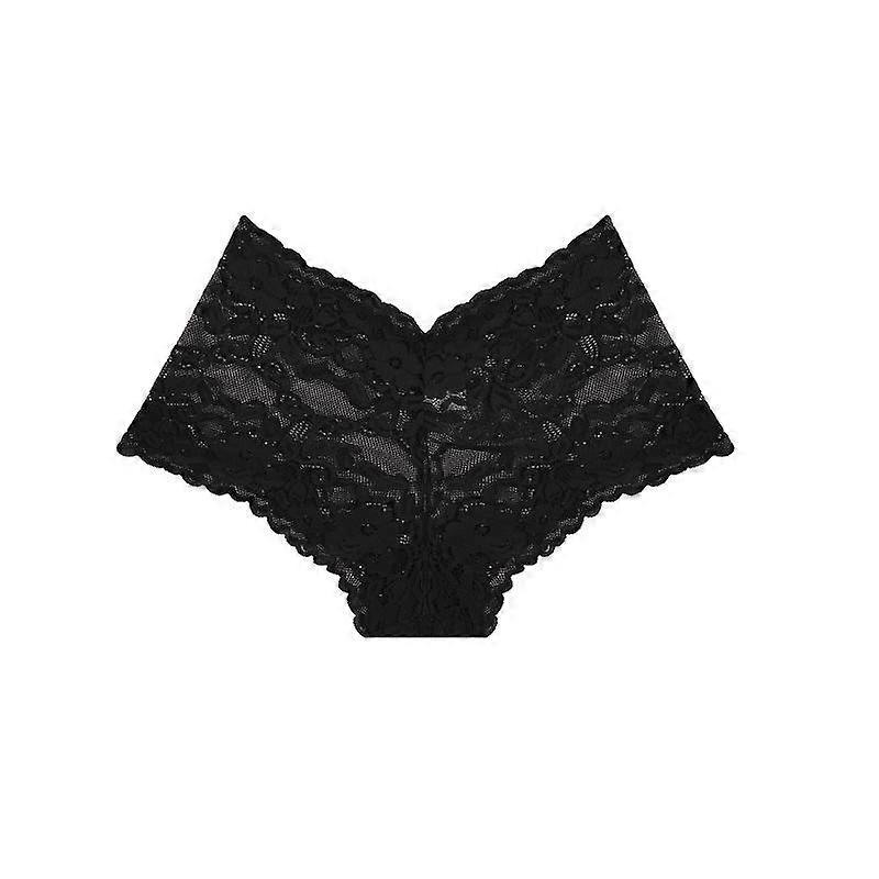 FINETOO Lace Panties for Women Floral Hollow Breathable Boxer Brief Female Intimates Lingerie