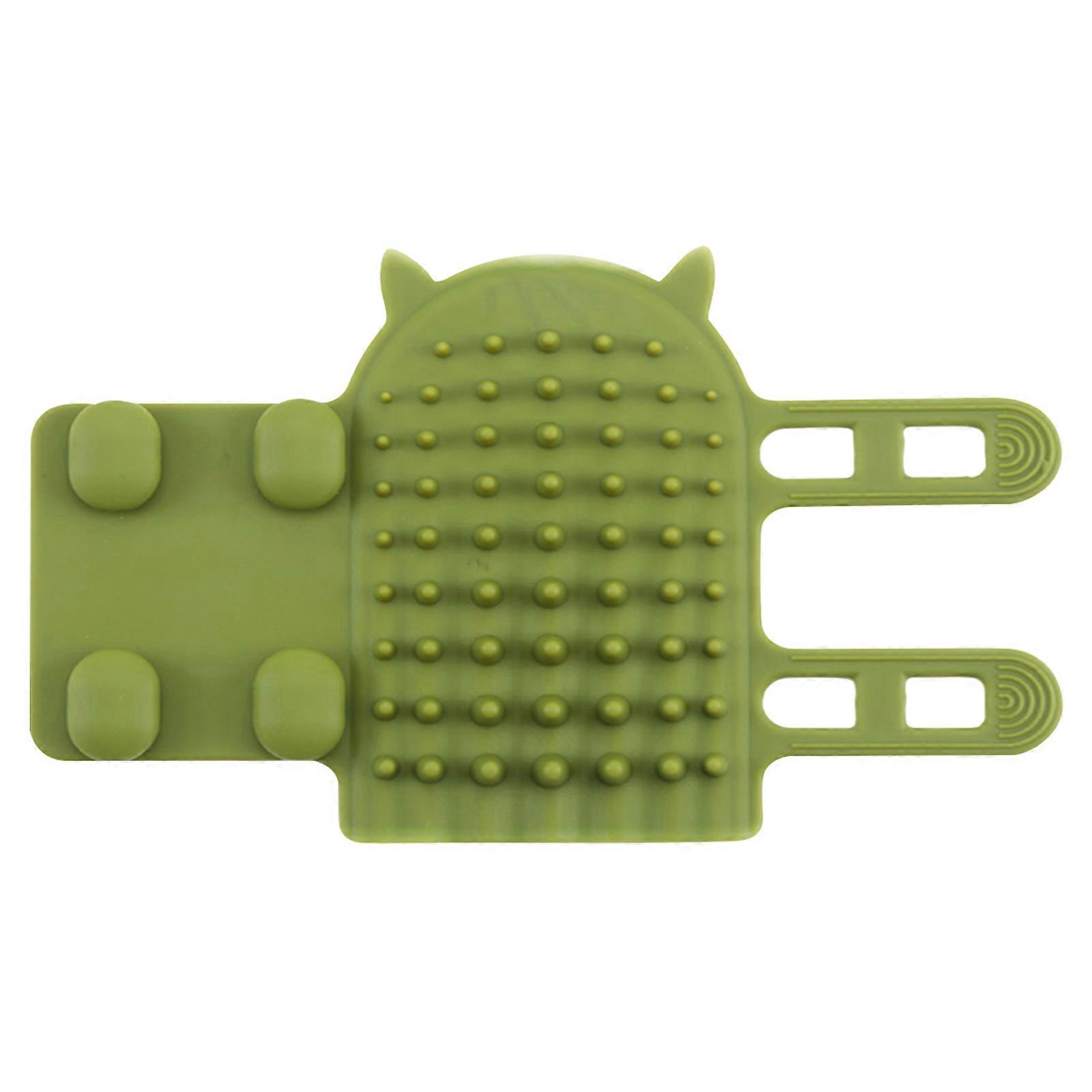 Green Cat Scratching Tool for Table Legs, Silicone & Massager