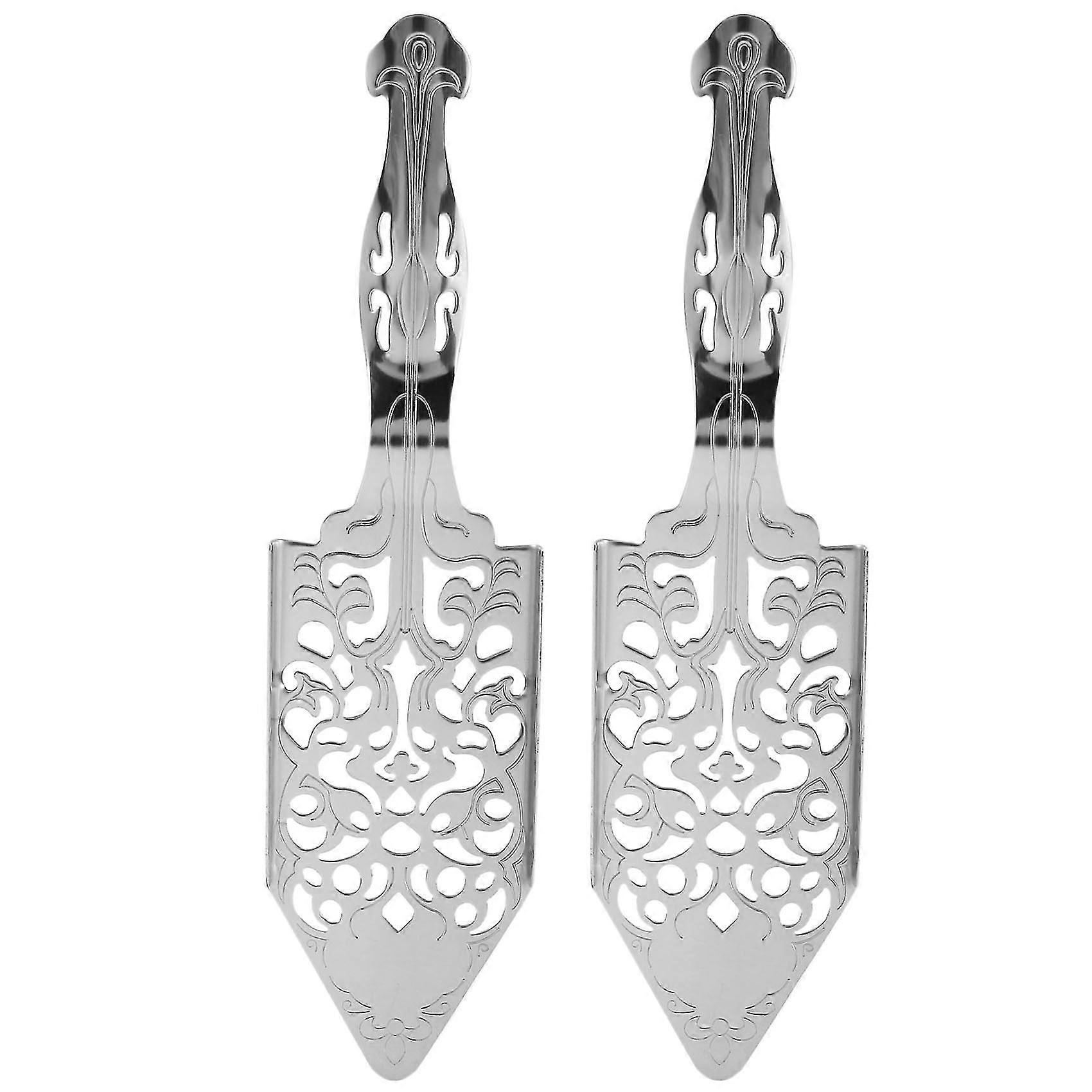 2 stykker Absint skeer, rustfrit stål Absint Cocktails Spoon Making Kit Gothic Absinthe Spoon