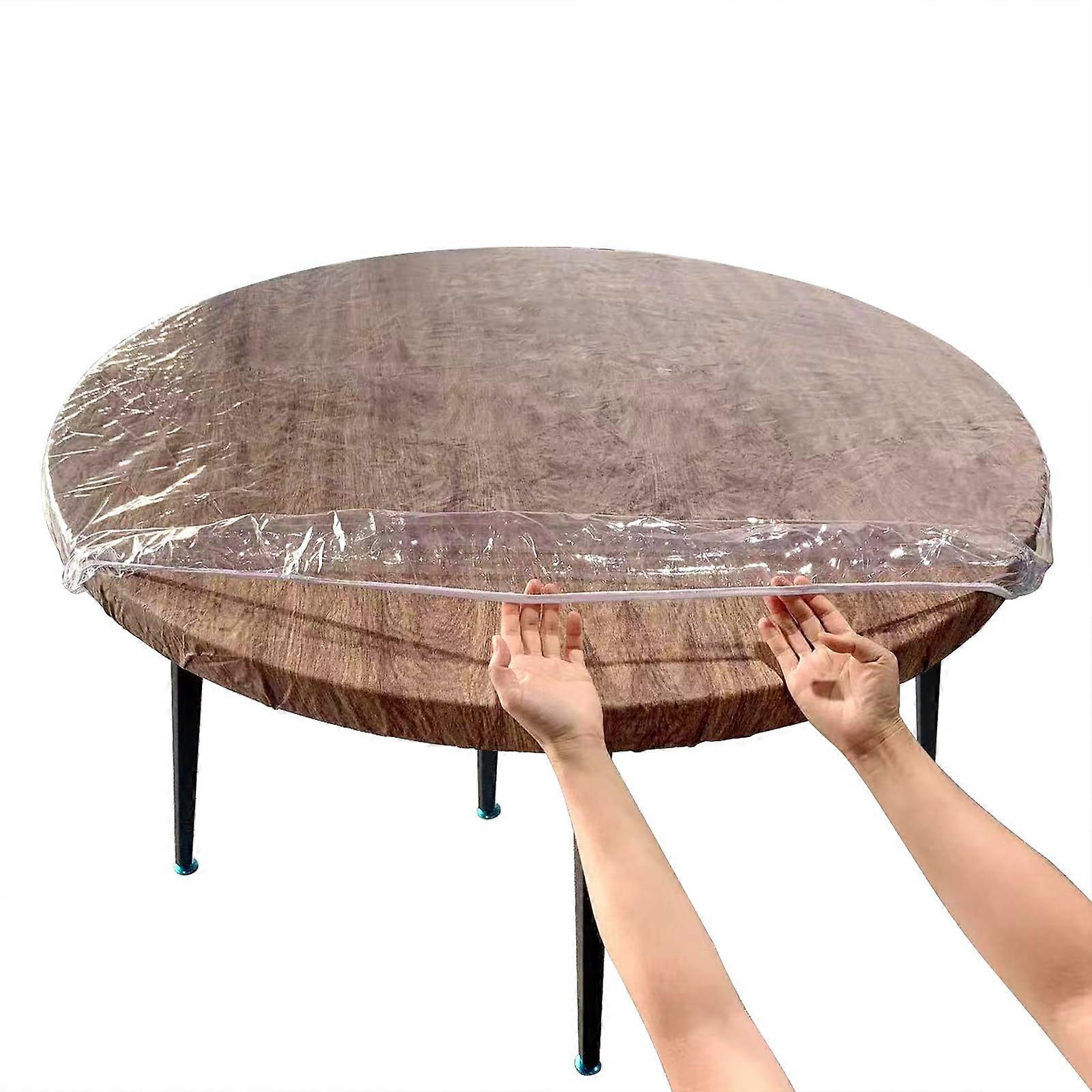 Clear Round Vinyl Tablecloth for 36" Round Table