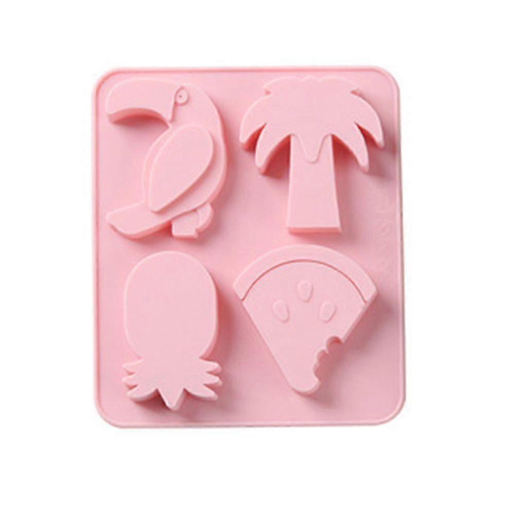 4 Slots Fruit Shaped Pudding Jelly Ice Block Mold Cake Chocolate