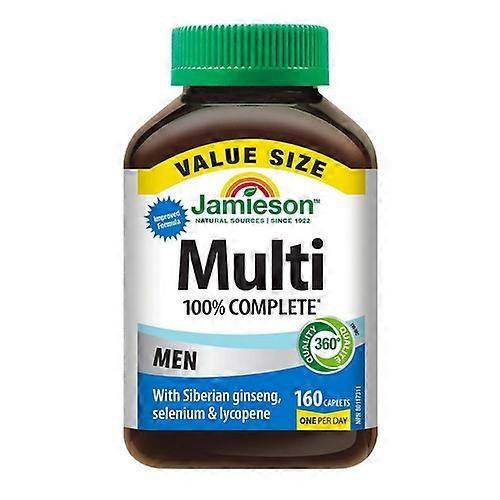 Jamieson Vitamins 100% Complete Multi Men Value Size, 160 Count