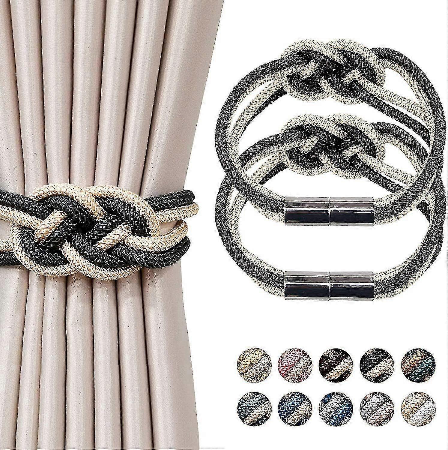 2pcs Magnetic Curtain Tiebacks Curtain Clips