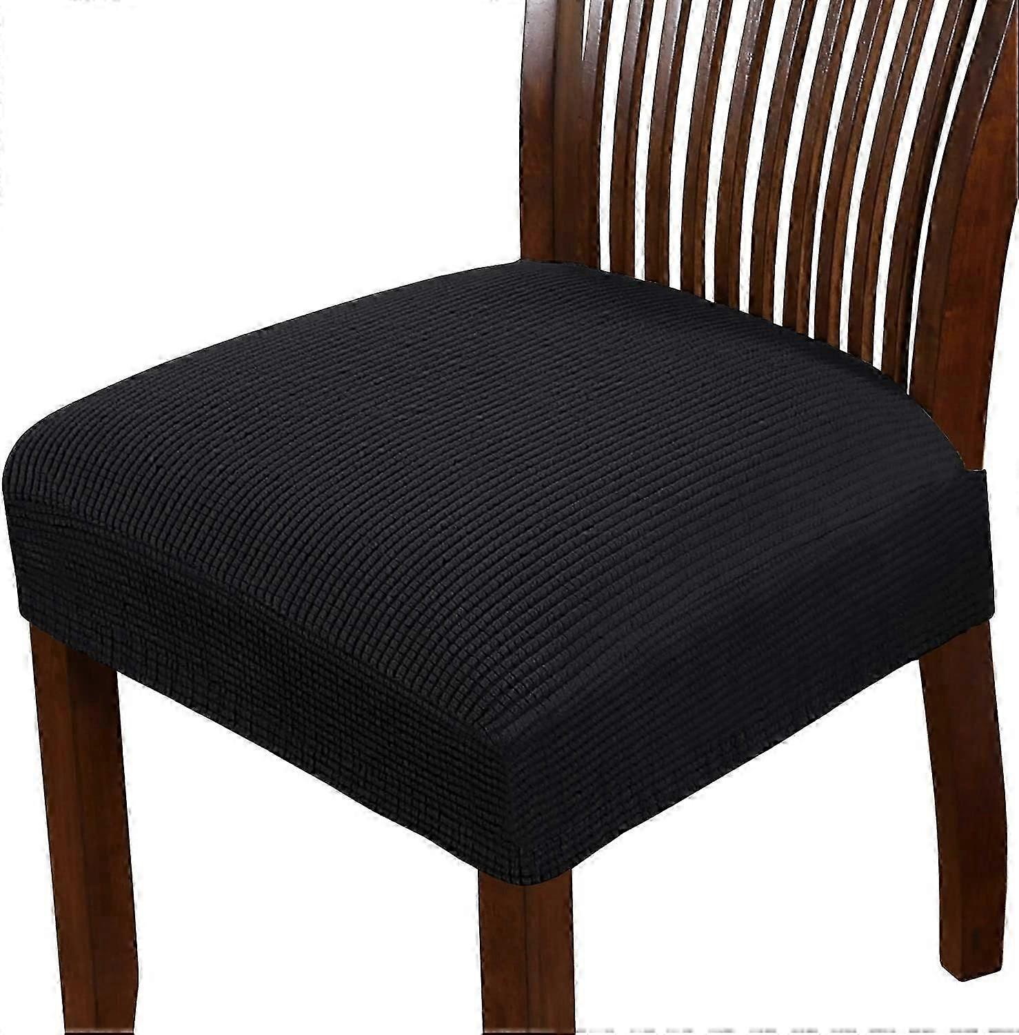 Yemek Sandalyesi Koltuk Örtüsü Streç Spandex Sandalye Koltuk Kapakları Sandalye Koltuk Minderi Slipcover'lar Çıkarılabilir Yıkanabilir Sandalye Koltuk Kılıfları - 4'lü Set, Kırık Beyaz