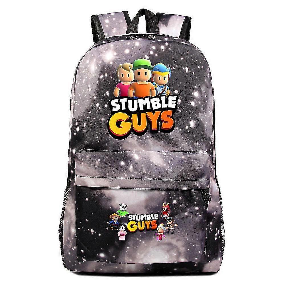 Stumble Guys Backpack For Teens - Unisex Impostor Rugzak School Bag With Cute Pencil Case For Boys/girls
