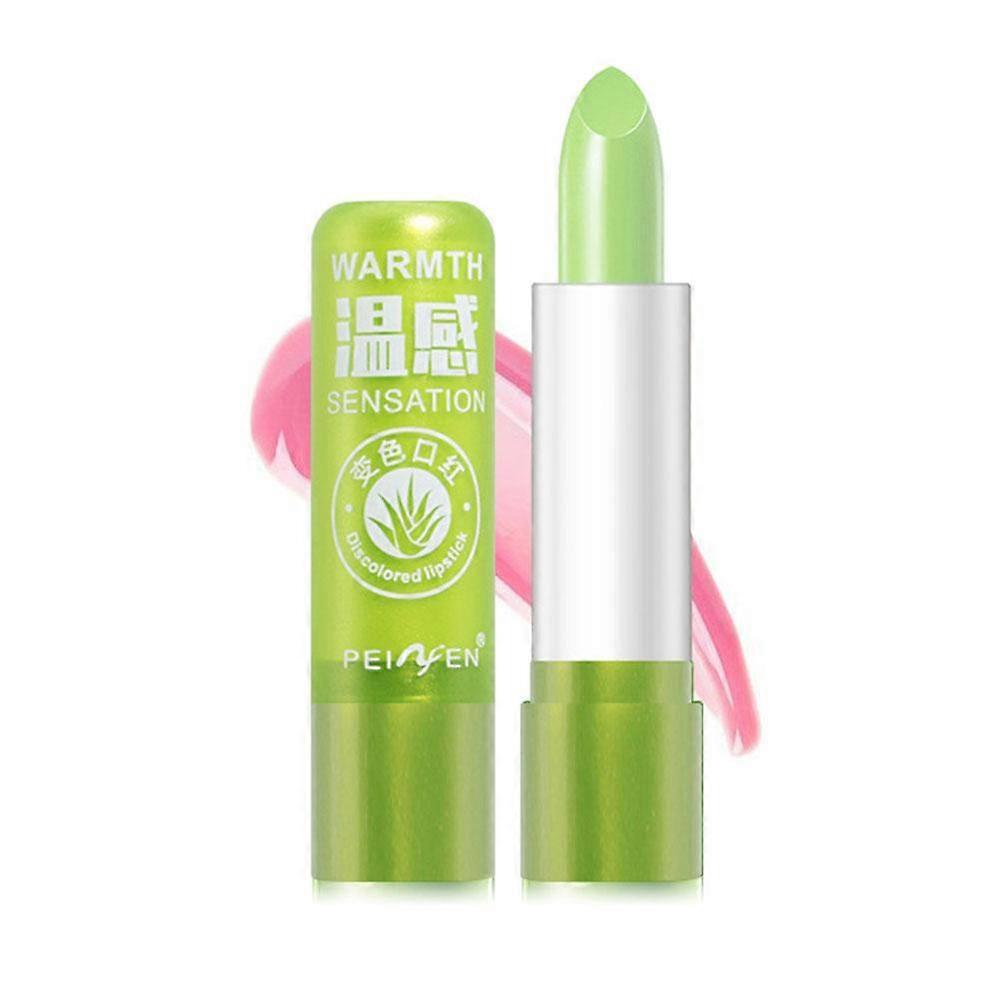 Aloe Vera Moisturizing Lip Balm Natural Lipgloss Temperature Changing Color