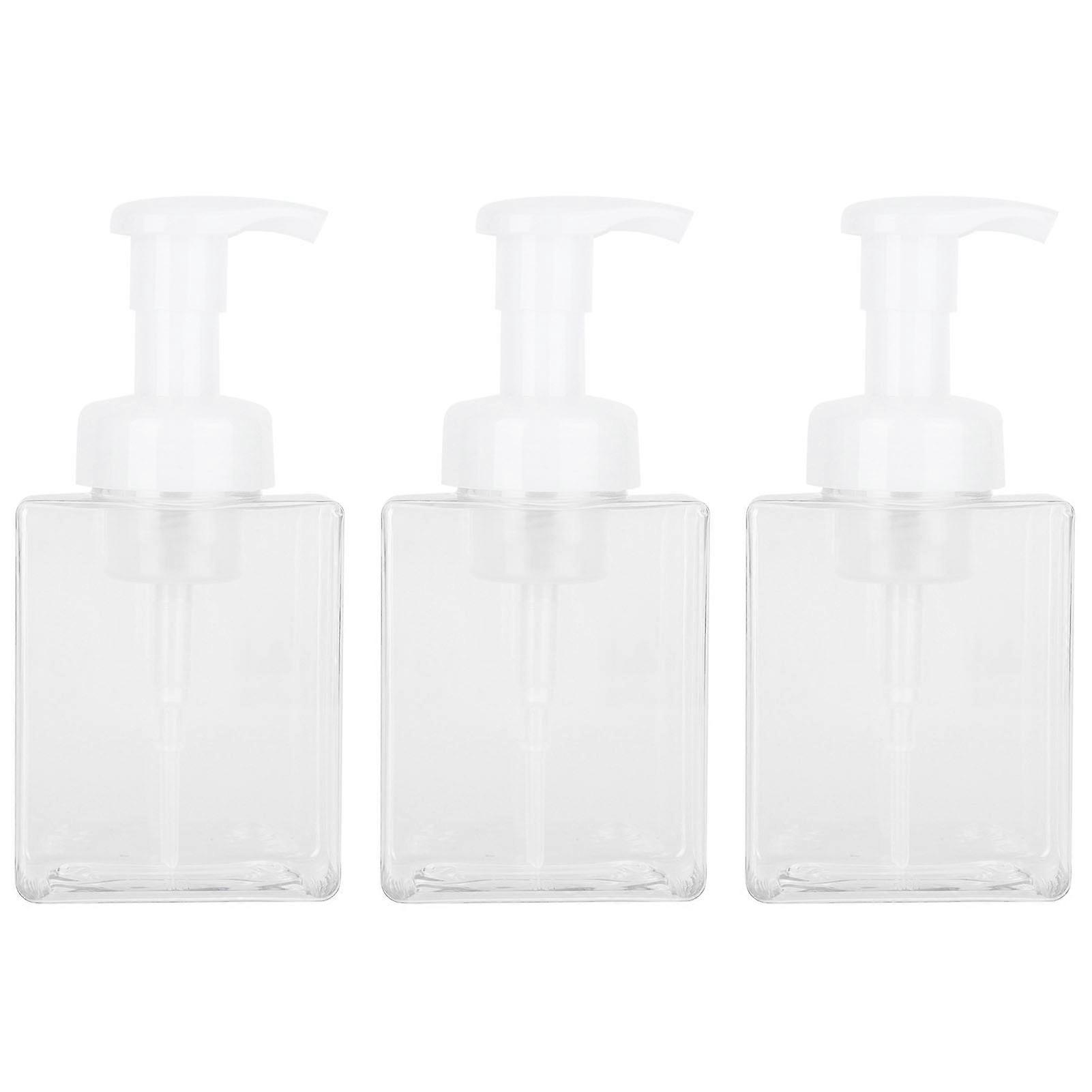 3PCS 250ml Foaming Soap Dispenser Pump Bottle Empty Foam Liquid Hand Soap Container Plastic Press Bottle