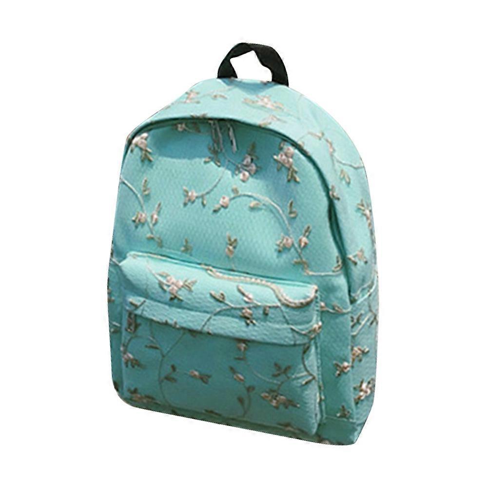 Student Backpack Lace Embroidery Canvas Girl Student Backpack