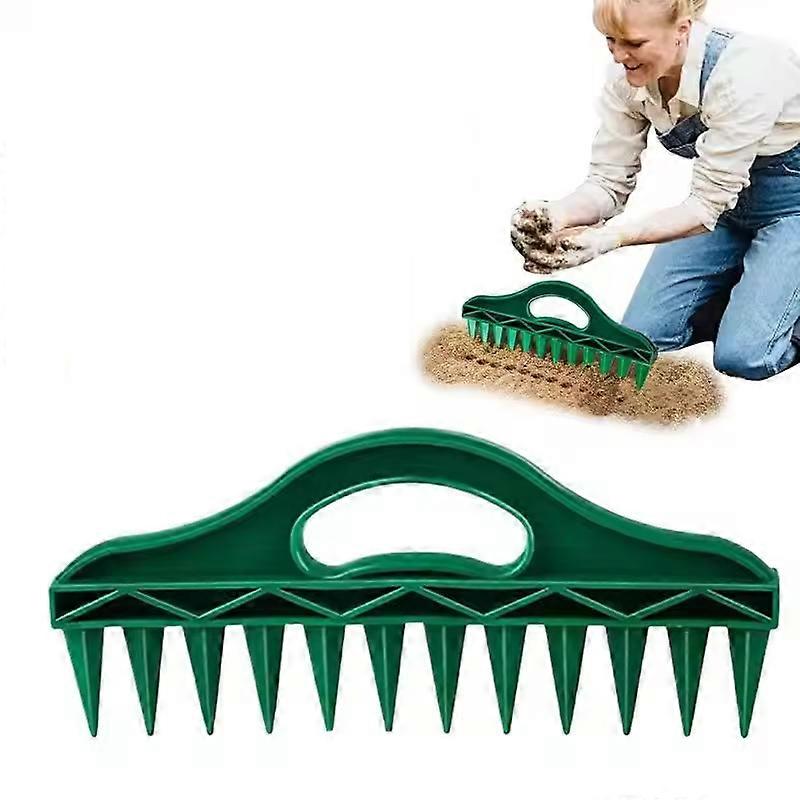 12 Holes Seed Planting Tool - Seed-in Soil Digger & Soil Spacer for Precise Seed Sowing & Gardening
