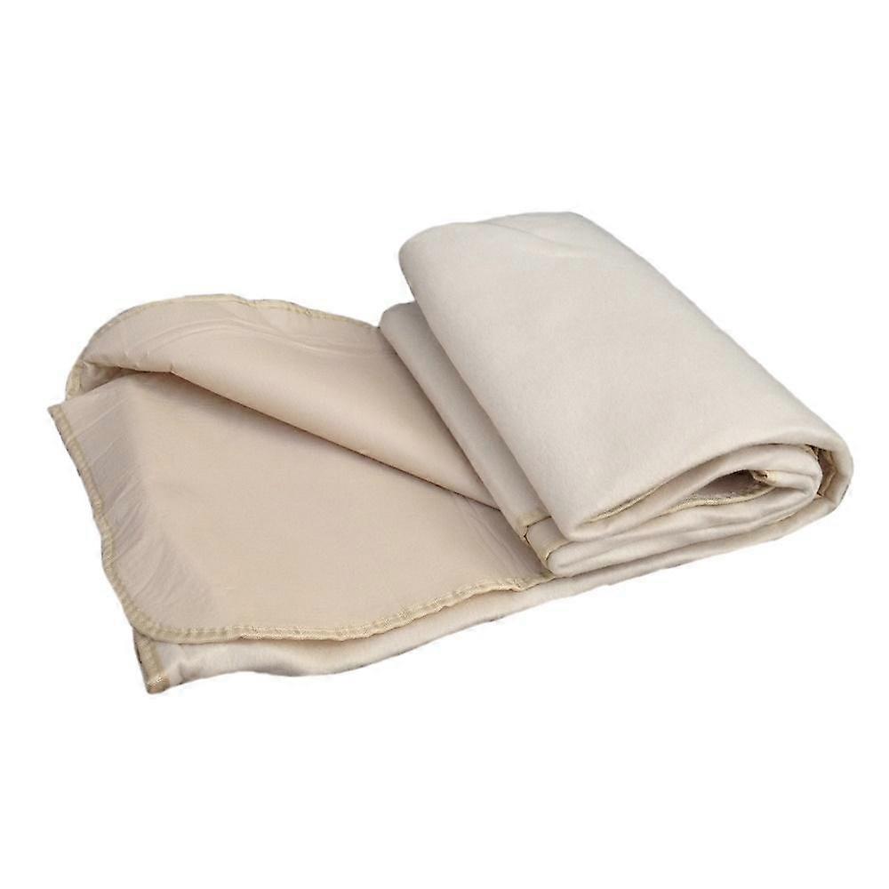 Cream Fleece Waterproof Picnic Blanket