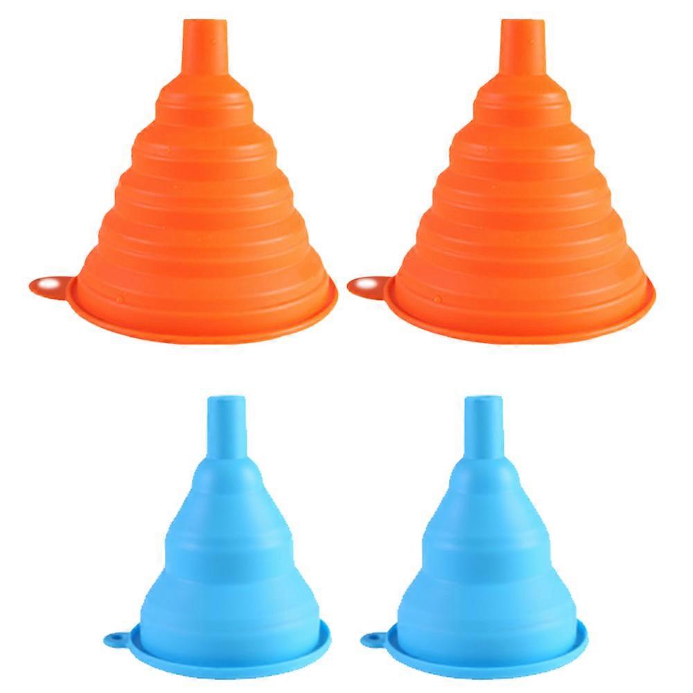 Collapsible silicone funnel to save space
