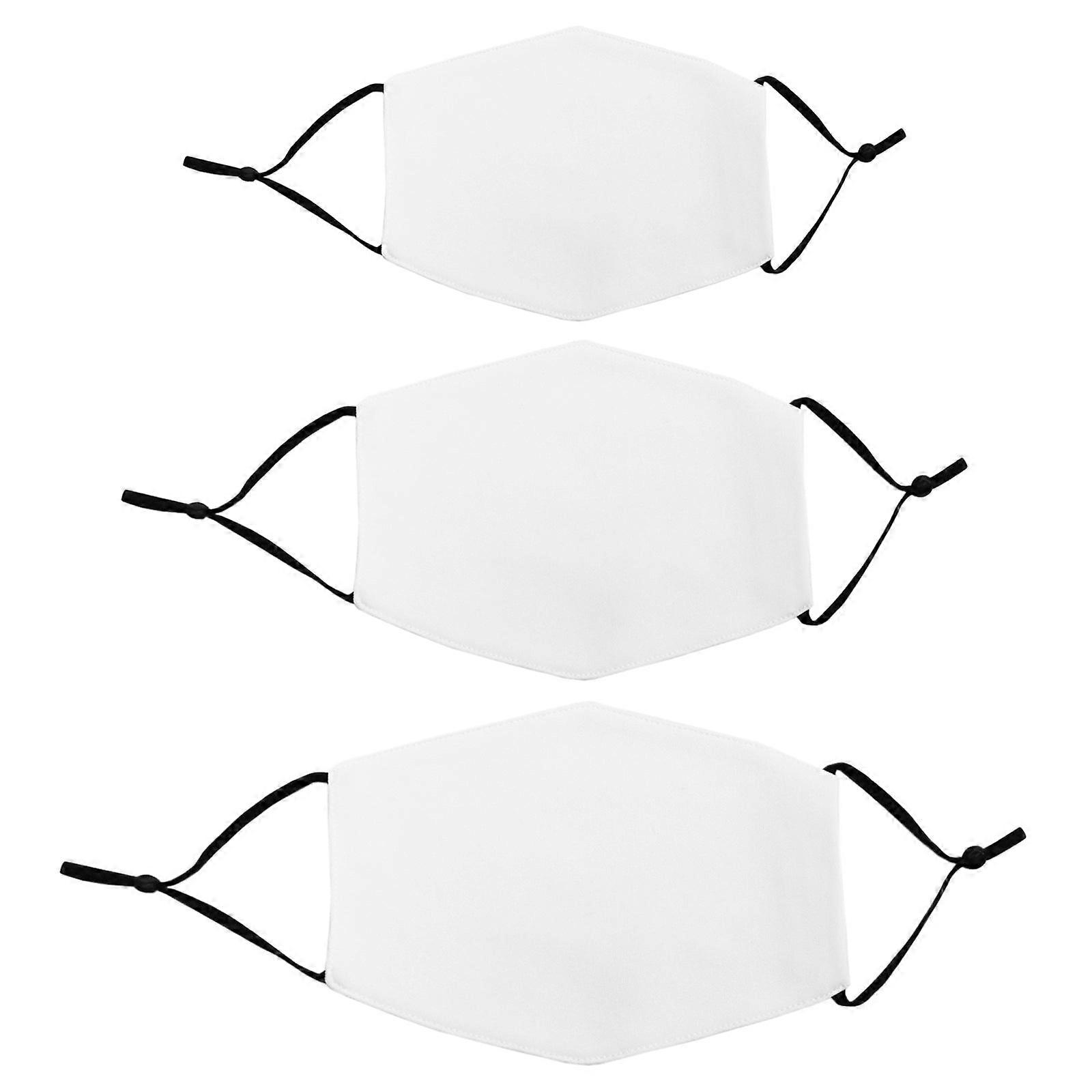 Face Masks Sublimation Blank / 30 Pack Mixed Size Bundle Facemasks / 5 Layer Filter White Dye