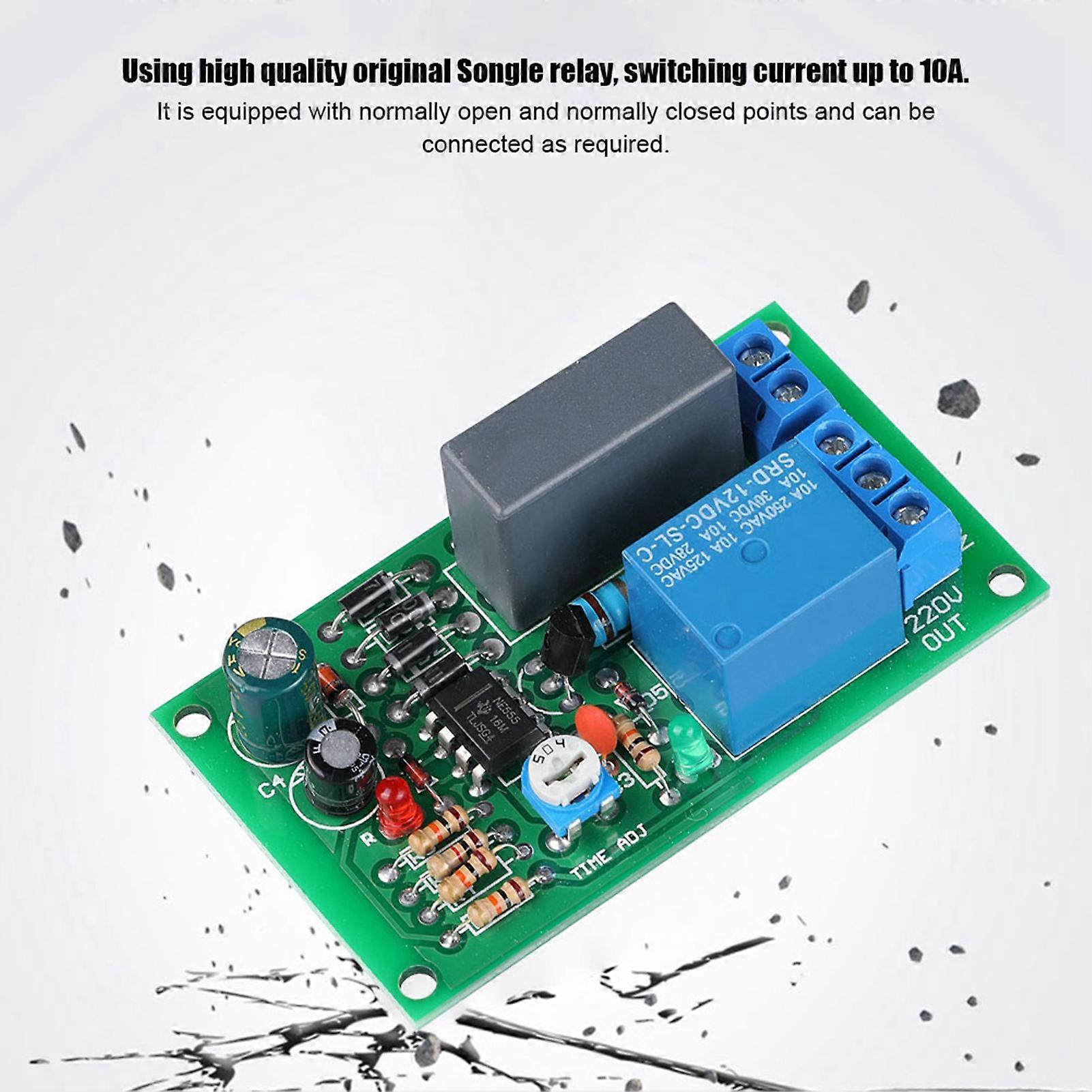 220V Relay Board Timer Relay Delay Switch Module Input/Output Delay Off Switch Module