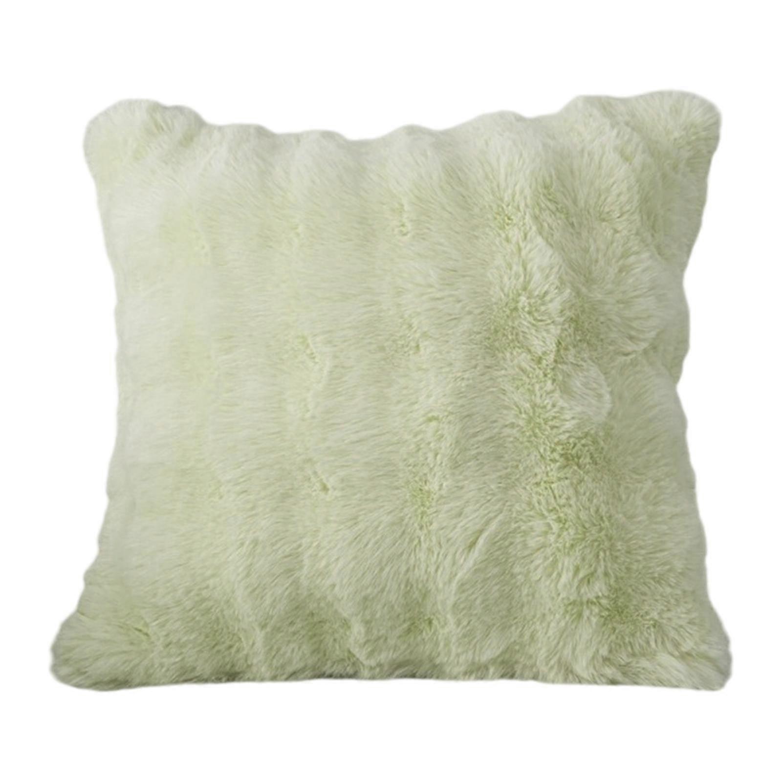 Plush Pillow Cover Pillowslip 43cmx43cm Comfortable Soft Washable Throw Pillow