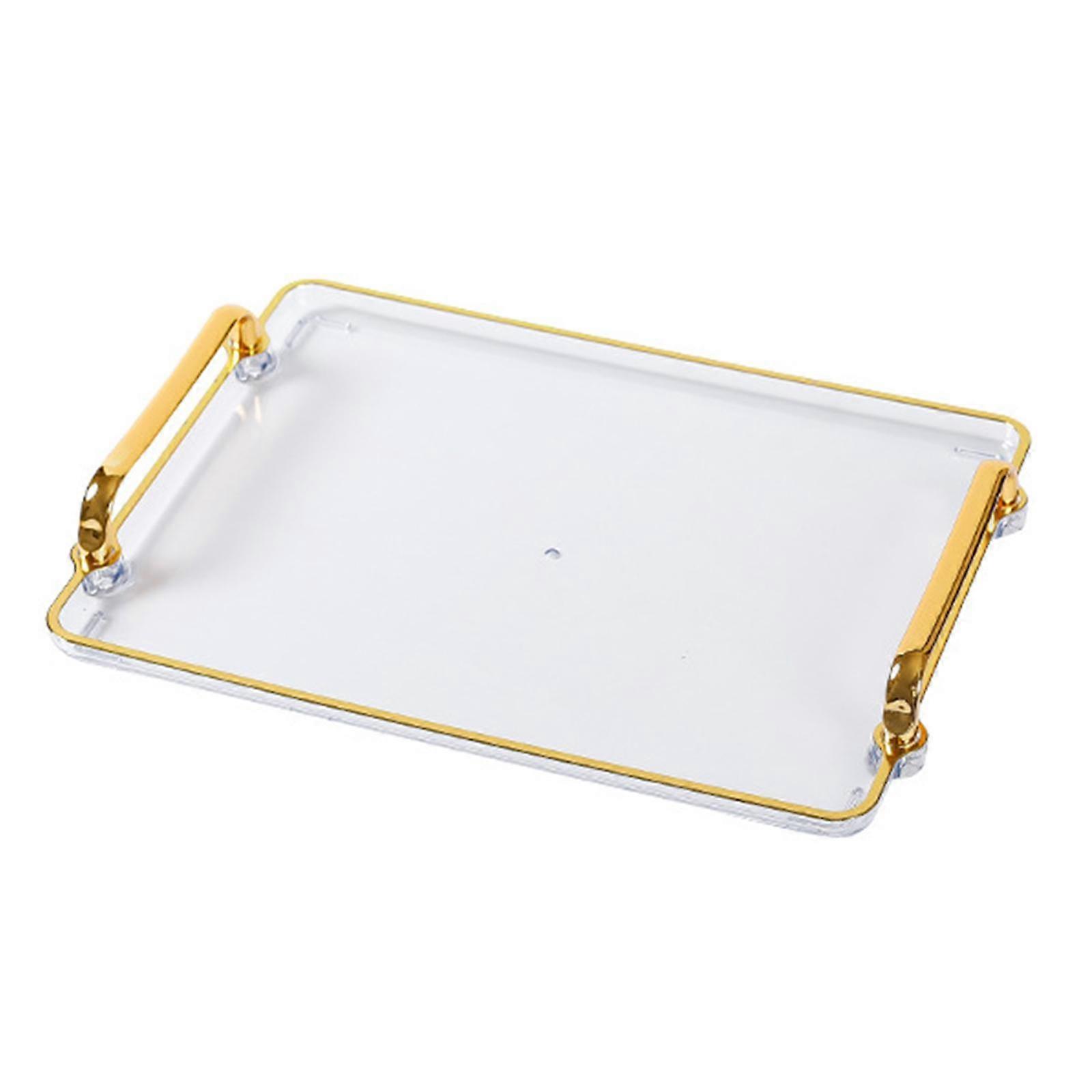 Multifunction Home Organizer Decorative Tray amber