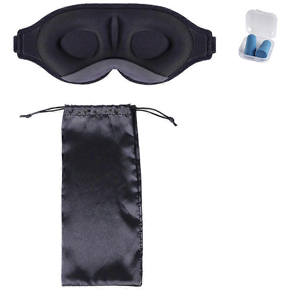 3d nose wing eye mask, shading and breathable eye mask, made of rebound memory foam and natural silk