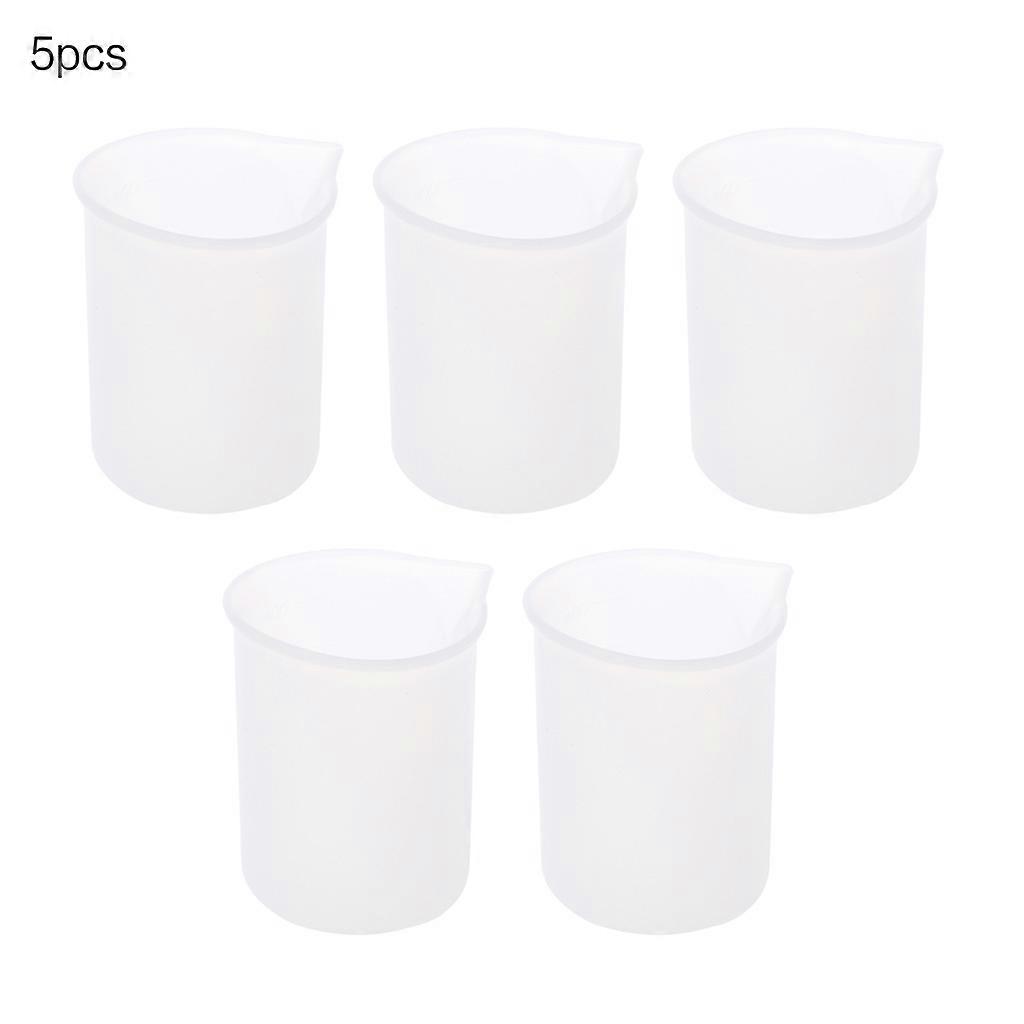 Upgrade Mixing Cups for Resin DIY Craft Jewelry Making Paint Pouring Cup Non-Stick Clearer Precise Scale Reusable Clear