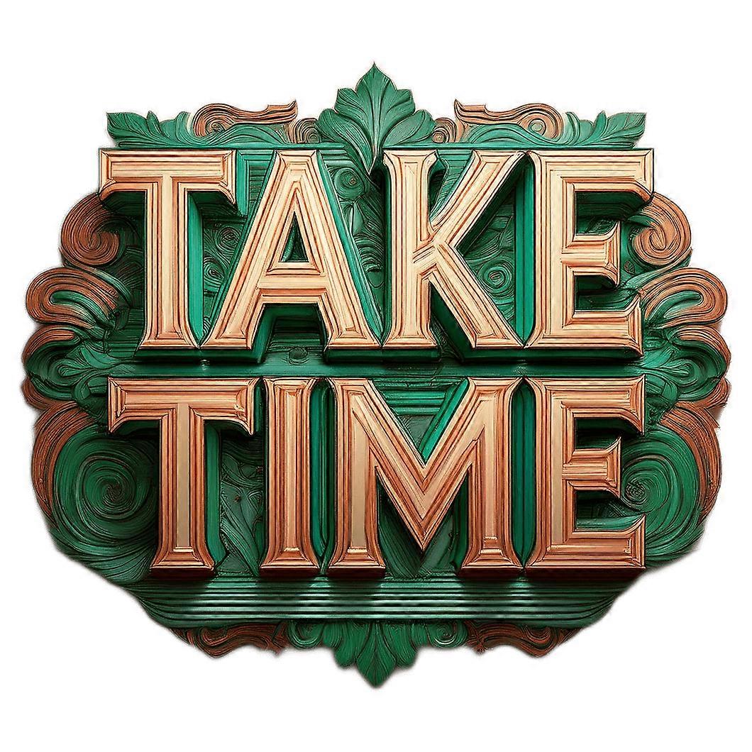 Iron-on patch Take Time 2