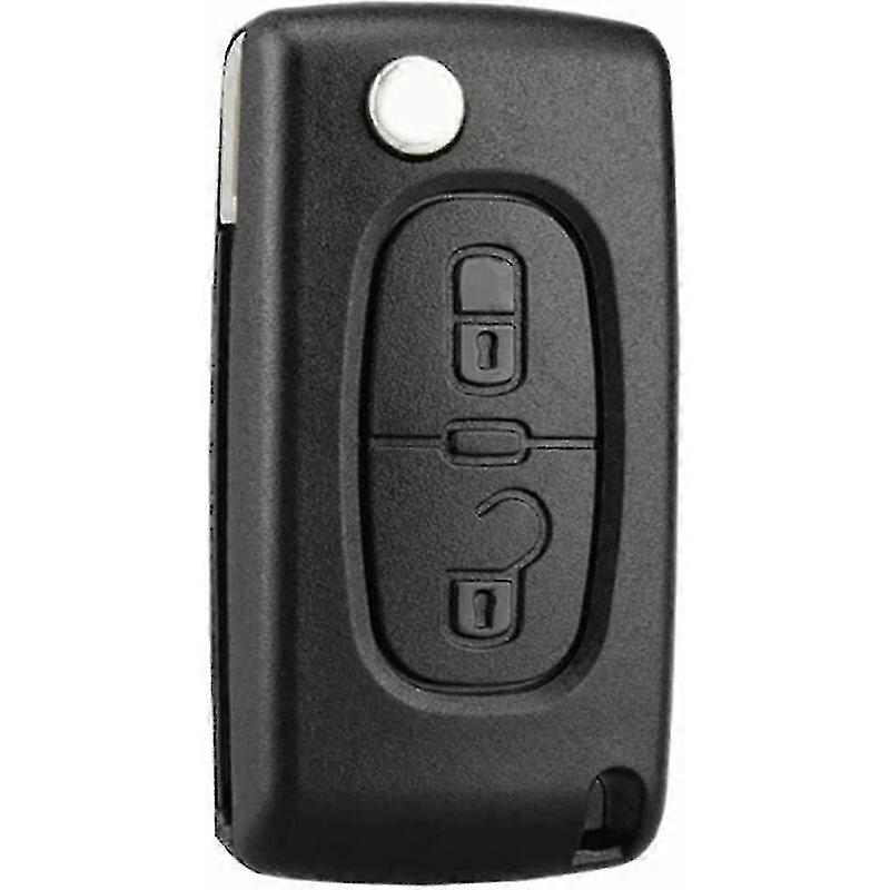 Ce0523 Folding Flip Key for Peugeot 207 307 308 407 408 3008 5008 Citroen C2 C3 C4 C5 C6 C8 - with 2 Buttons - Model SNNGV