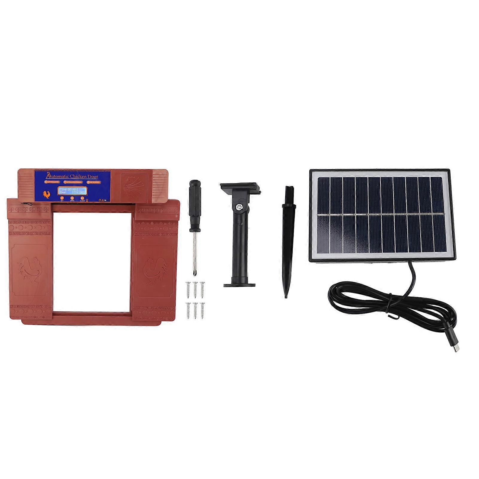 Automatic Chicken Coop Door Remote Control Light Sensing Timer Setting Auto Coop Door Opener