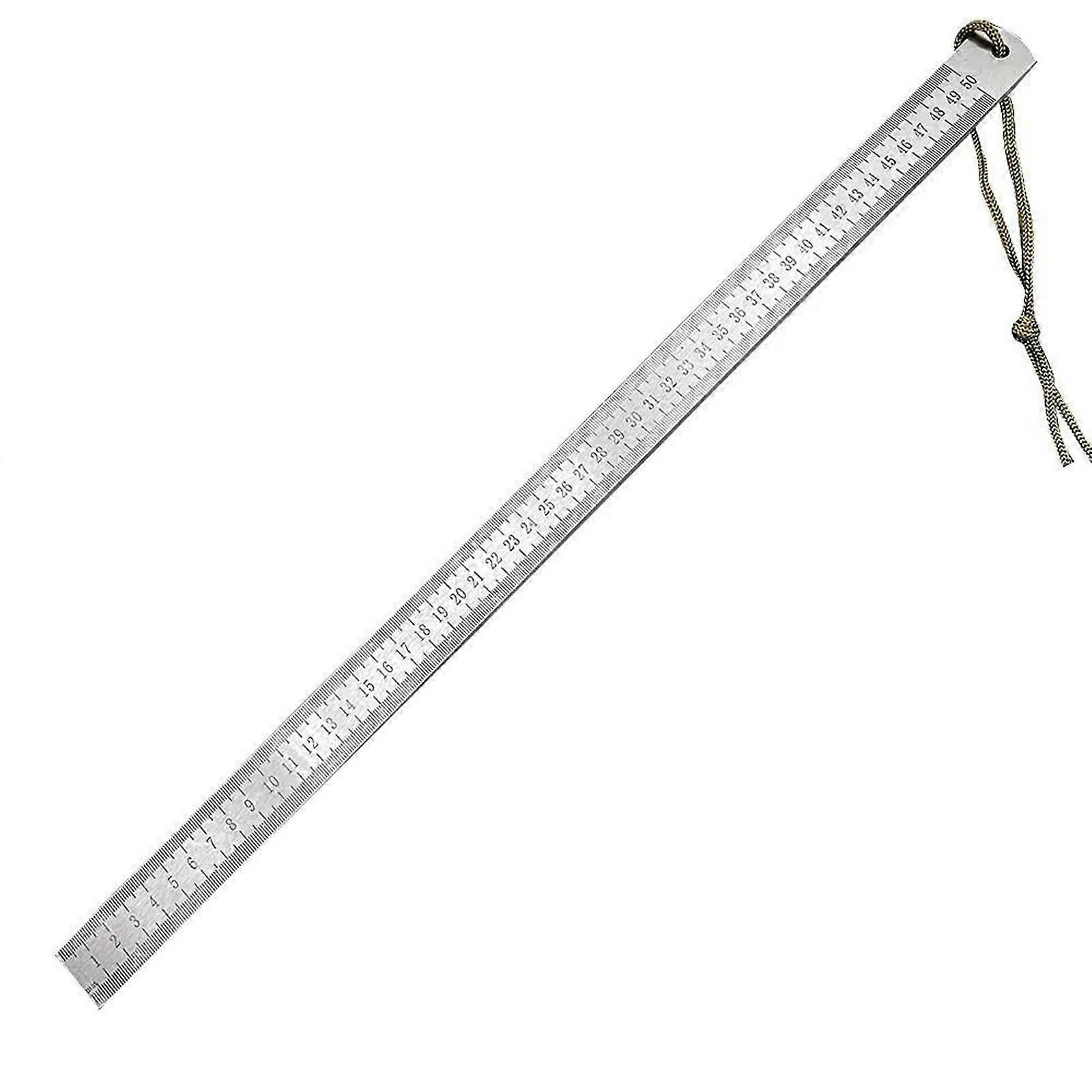 Öğrenciler ve Mühendisler İçin İdeal Kalınlaştırılmış 4mm / 5mm Tasarımlı Doğruluk Ölçümü İçin Sağlam Paslanmaz Çelik Cetvel