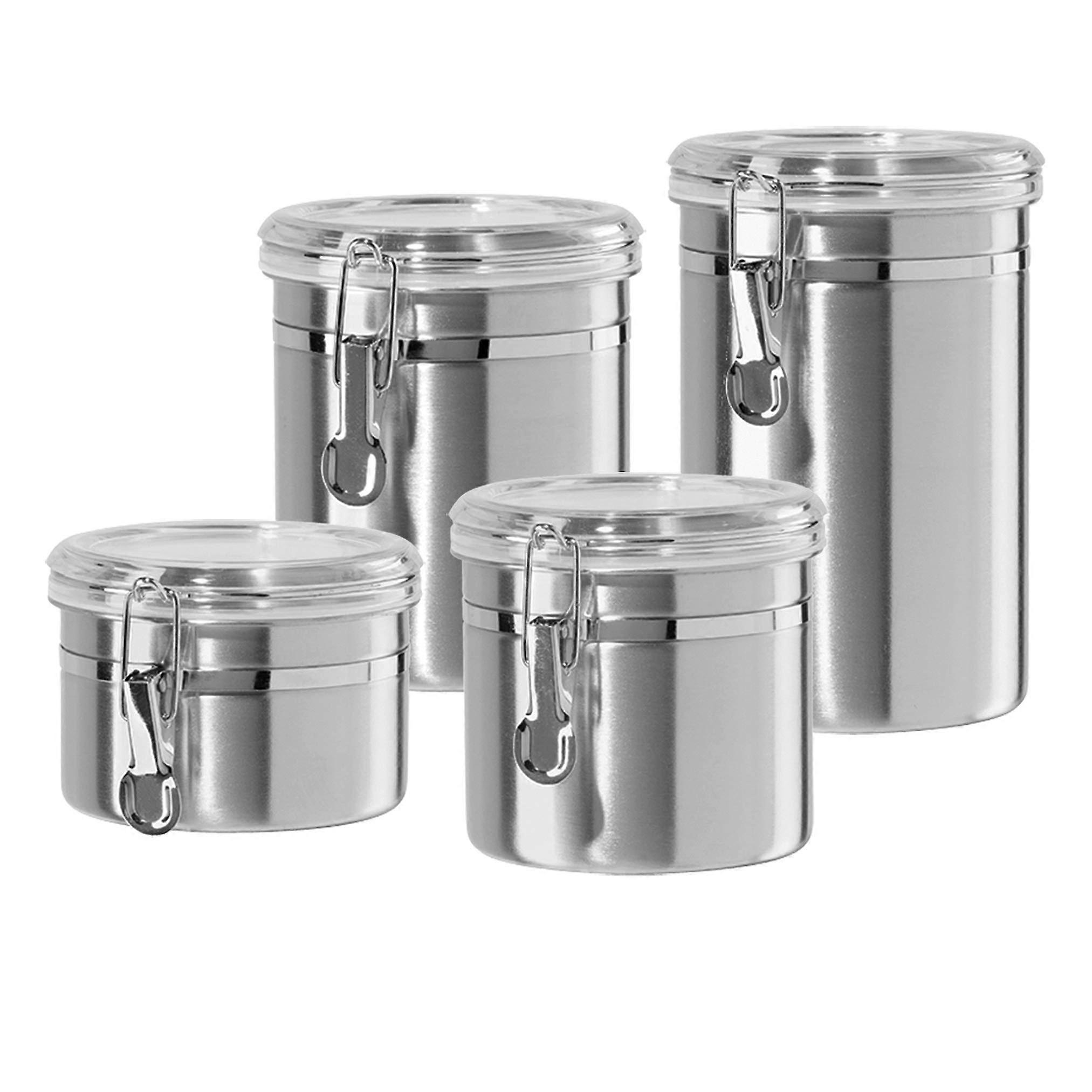 4pc Stainless Steel Storage Food Container Set