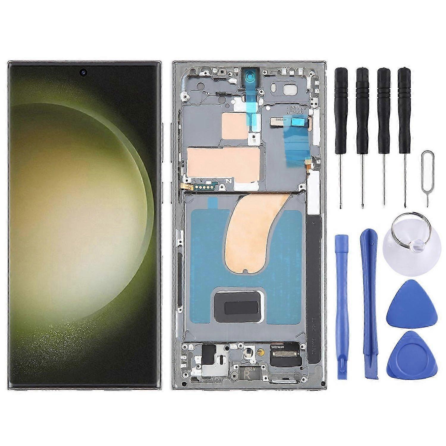 Compatible avec Samsung Galaxy S23 Ultra 5G SM-S918B EU Edition 6,78 pouces LCD Scanner d’écran OLED
