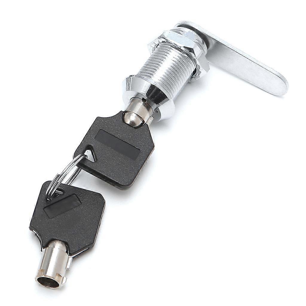 Drawer Tubular Cam Lock For Door Mailbox Cabinet Cupboard for w/2 Keys 16-30mm Multicolor