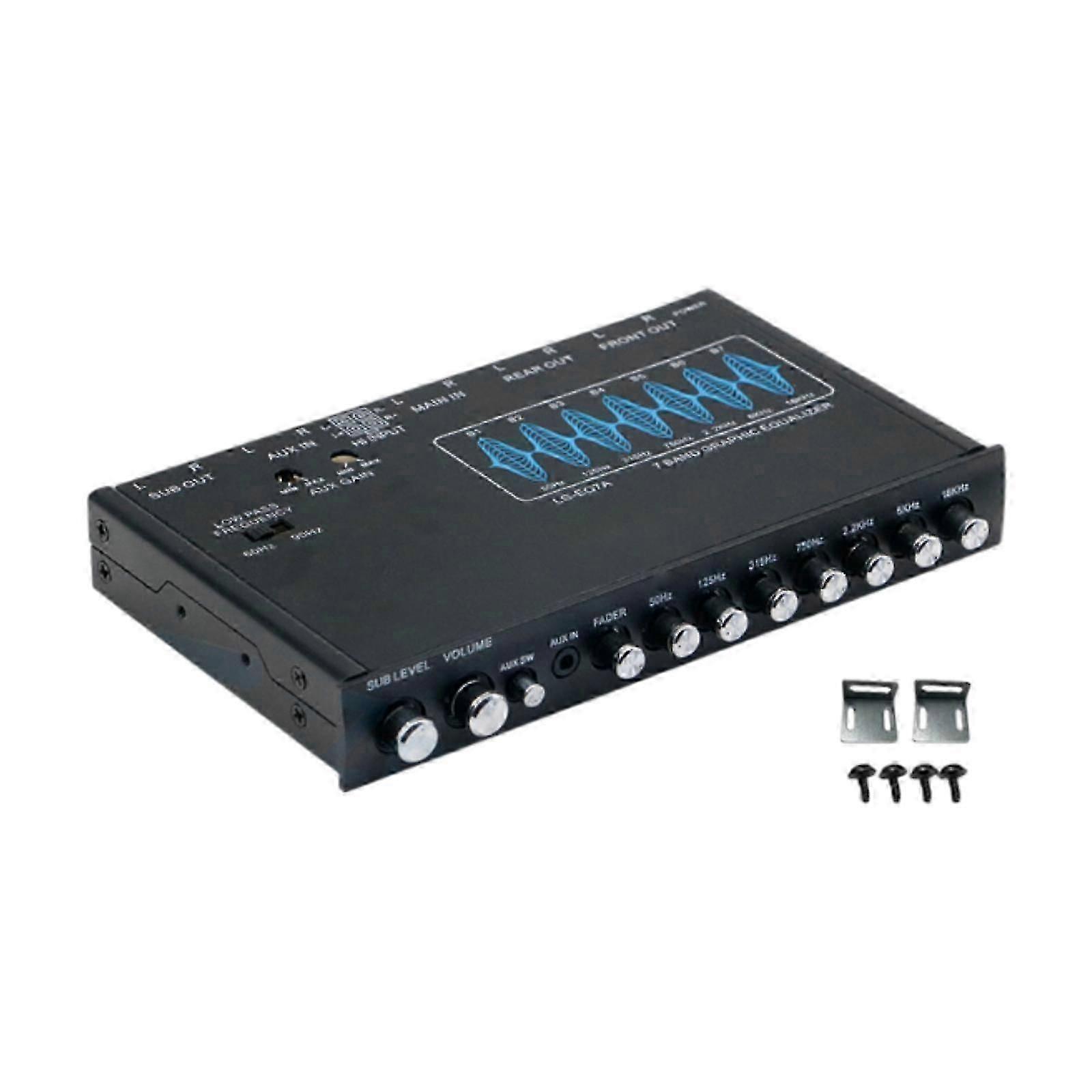 7 Band Car Audio Equalizer Sturdy Frequency Adjustable Graphic Equalizer