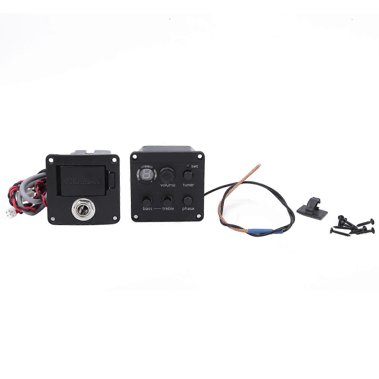 Micro de guitare acoustique Préamplis intégrés Égaliseur EQ collé à la rosace Accessoires pour instruments