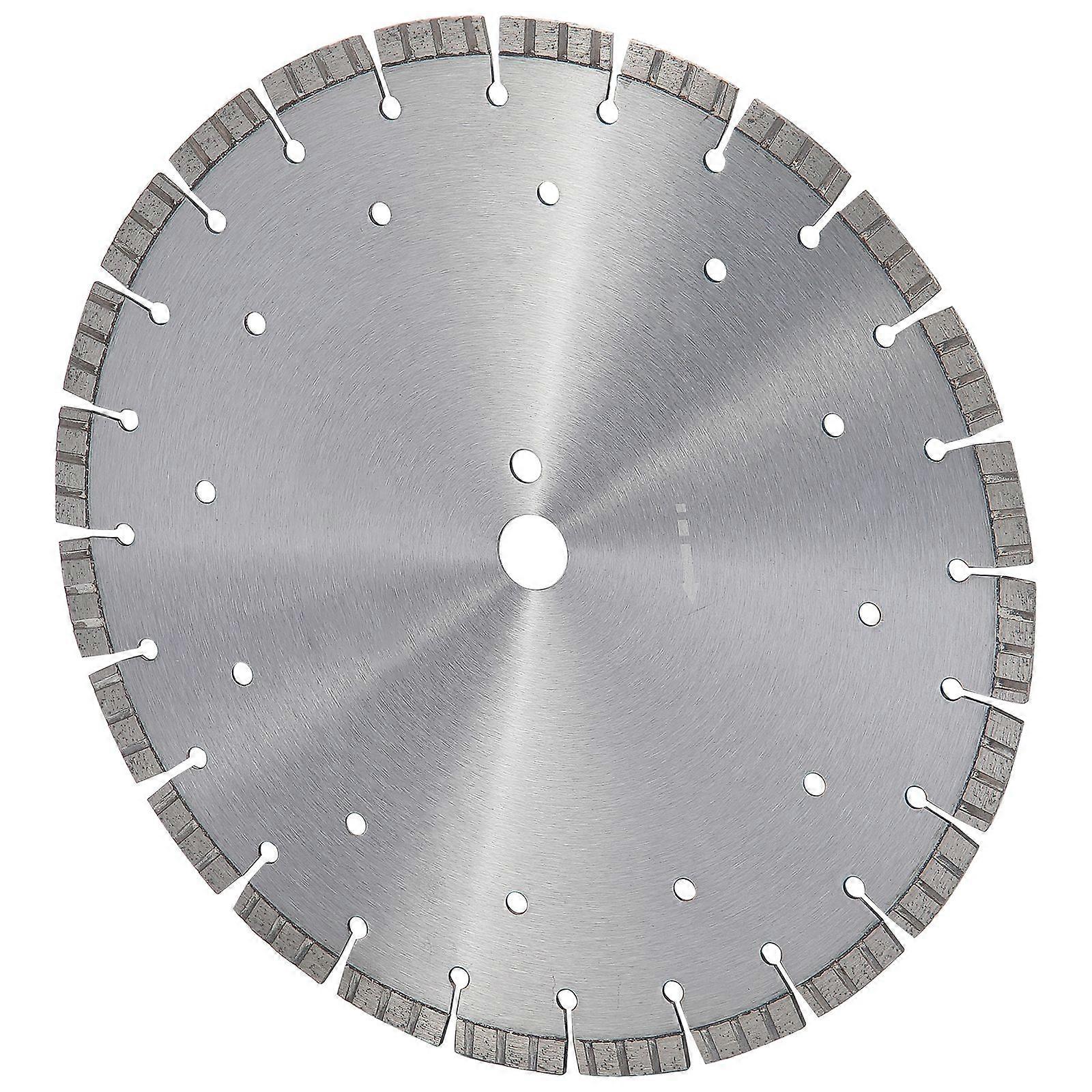 Diamantzaagblad, 14 inch/350 mm, 0,47 inch/12 mm diamantsegmentblad met golvende tanden, universeel 1 inch/25,4 mm diameter middengat