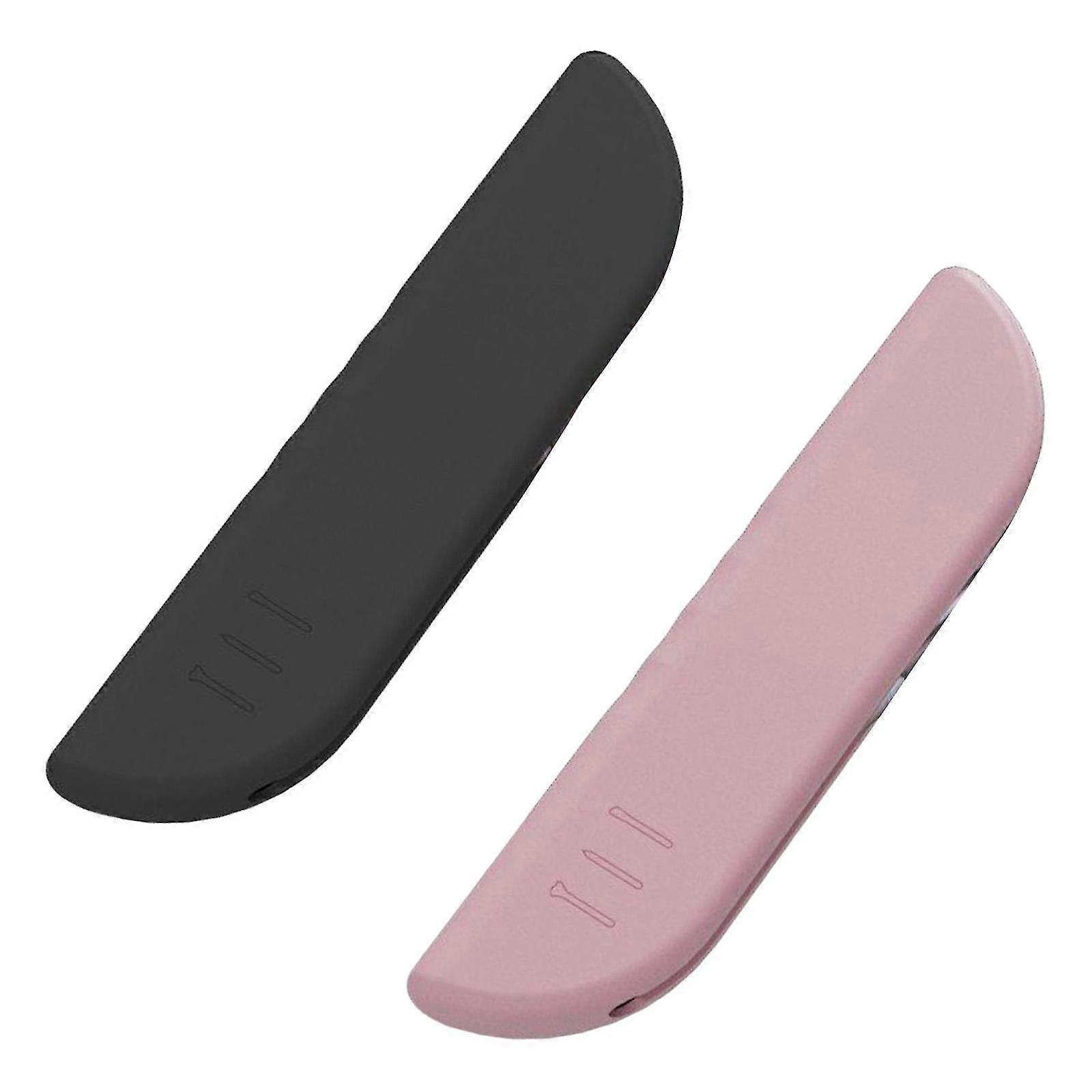 2 Pieces Portable Makeup Brush Holder Waterproof Sleek Silicone