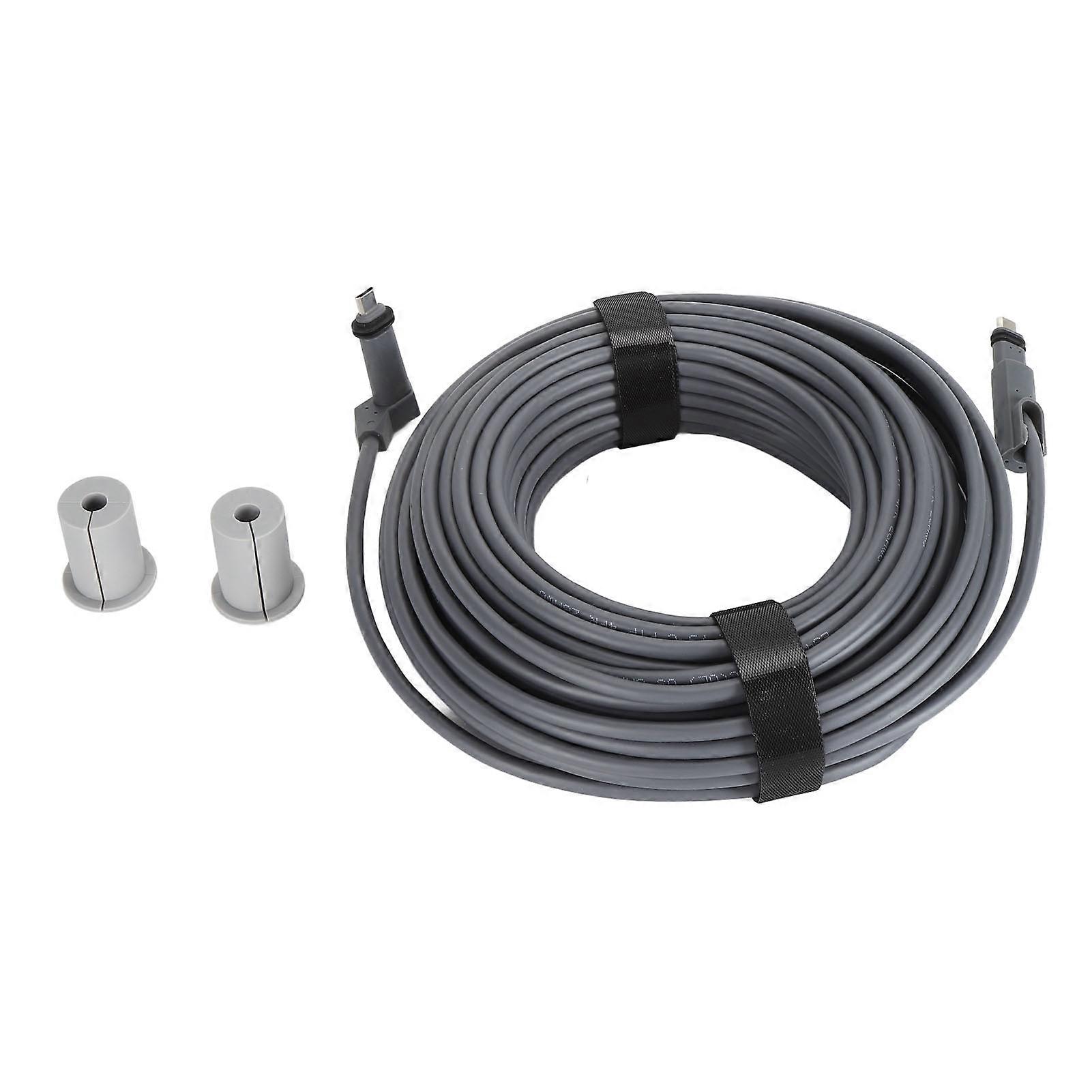 33FT 1200Mbps Waterproof Satellite Cable for V2 Rectangular Satellite, Grey Extension