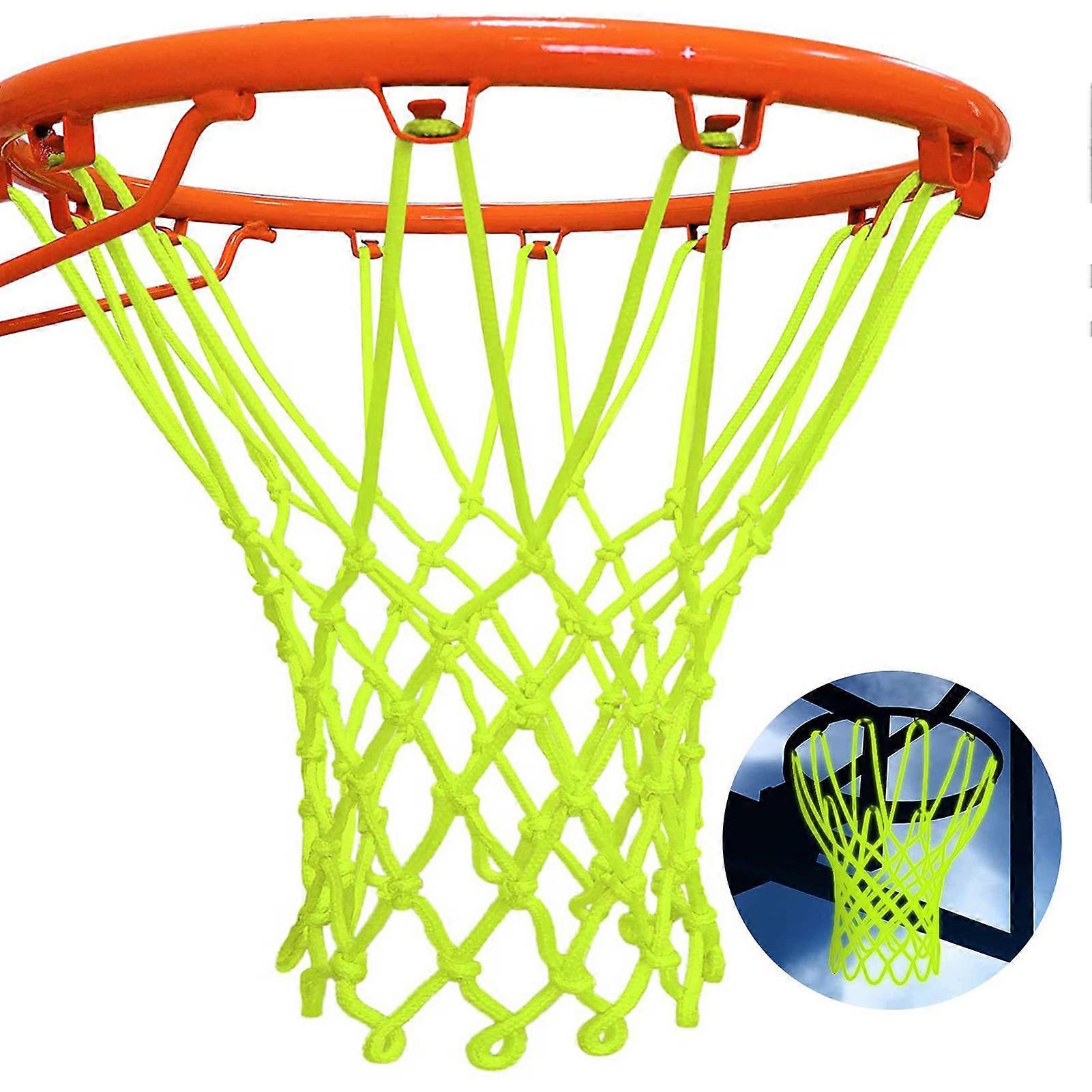 Luminous Basketball Goal Net with Durable Material Nylon Light-Up Hoop Net Suitable for Shooting Training