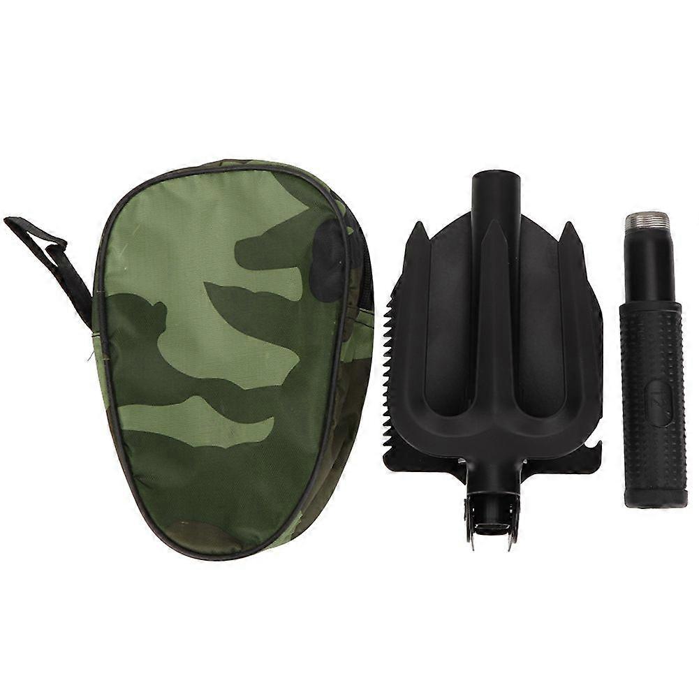 Foldable Multi-Function Survival Shovel with Compass for Camping