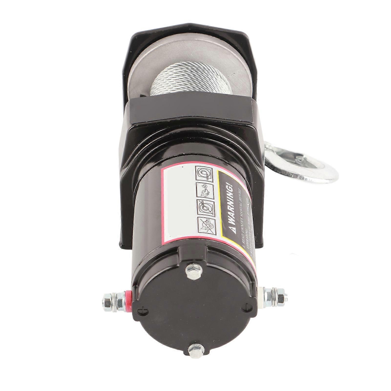 Electric Tow Winch 2500lb DC 12V Low Noise with Remote Control