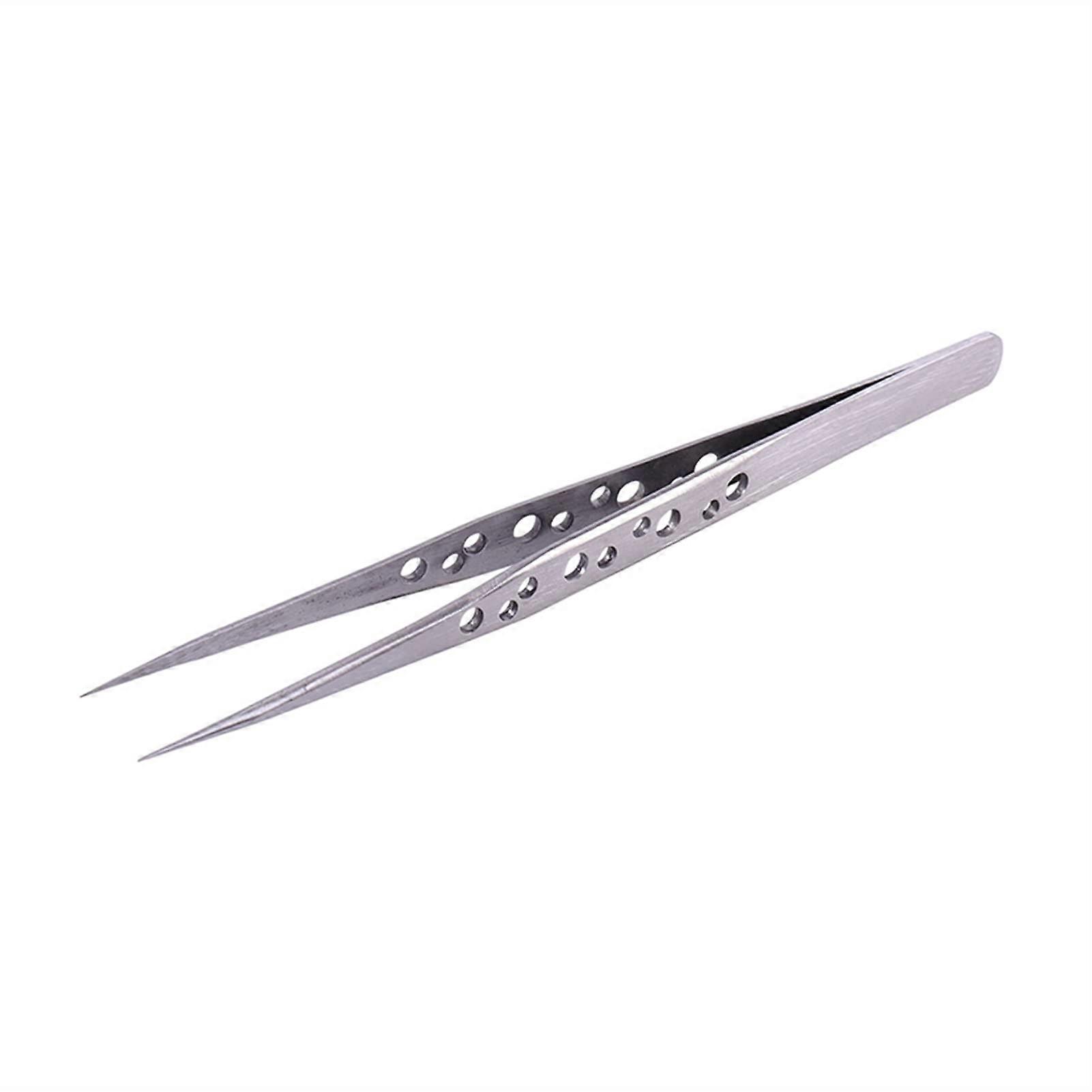Craft Tweezers Precision Stainless Steel, 1 Pc, Straight Tip and Curved Tip, Electronics and Phone Repair Tool