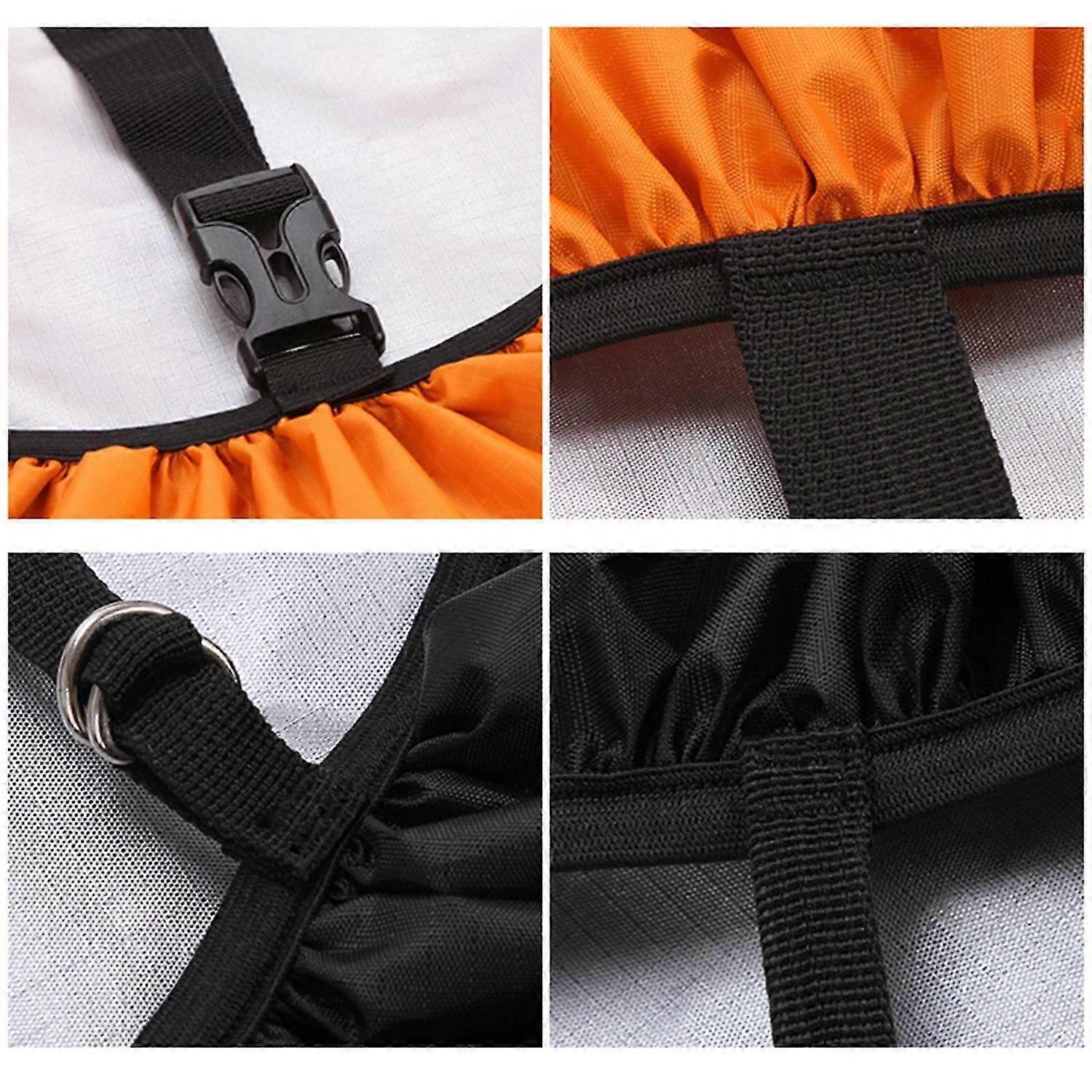 Waterproof Reflective Backpack Rain Cover w/ Adjustable Straps