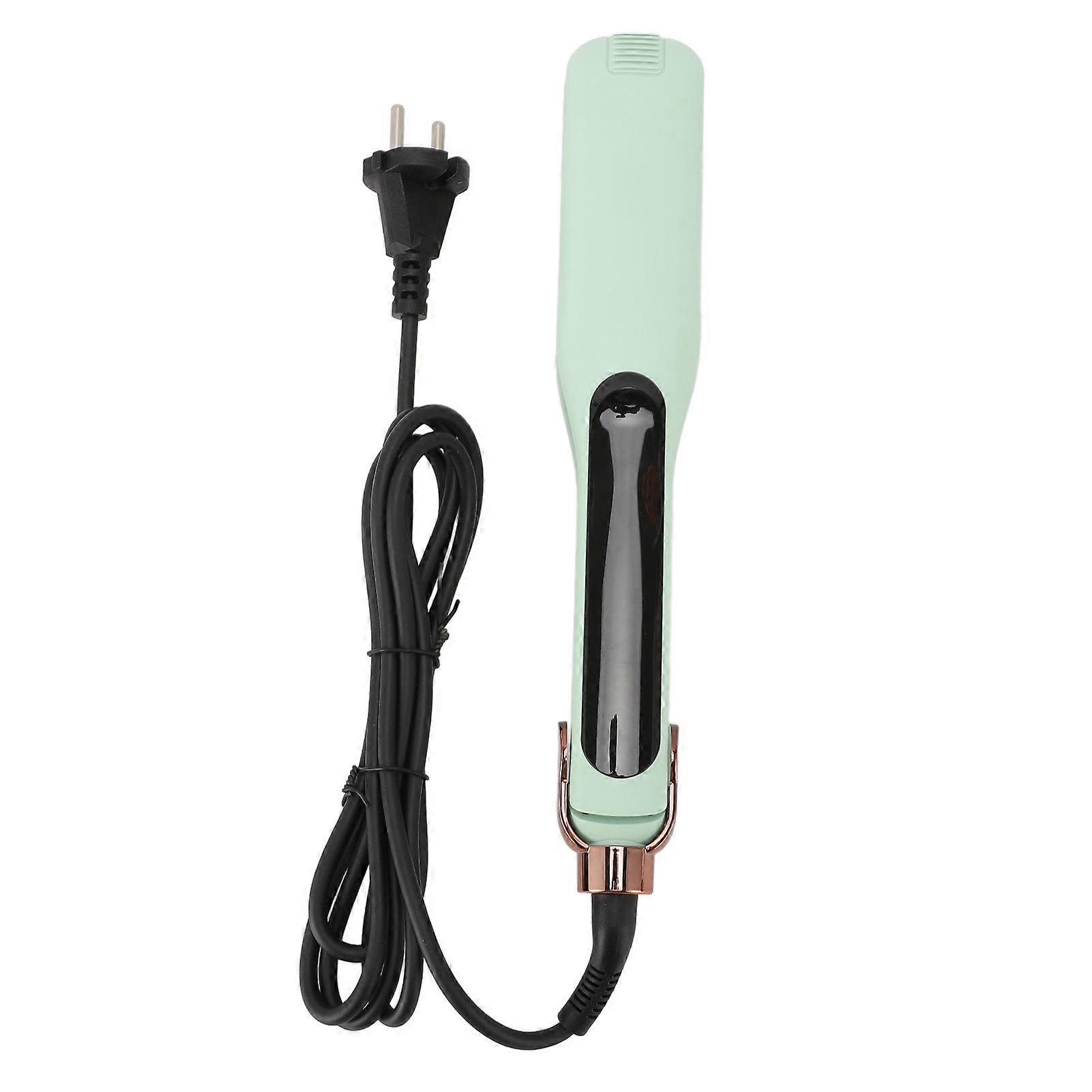 Straightener Curling Fast Heating LCD Display Temperature Adjustable Professional Hair Flat Iron Green