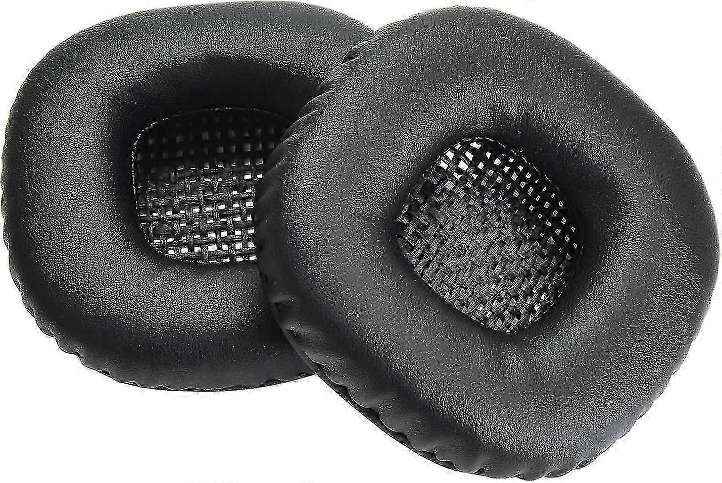 Coussinets d'oreille en mousse à mémoire de forme pour casque MAJOR II – Coussinets en cuir protéiné (noir, 1 paire)