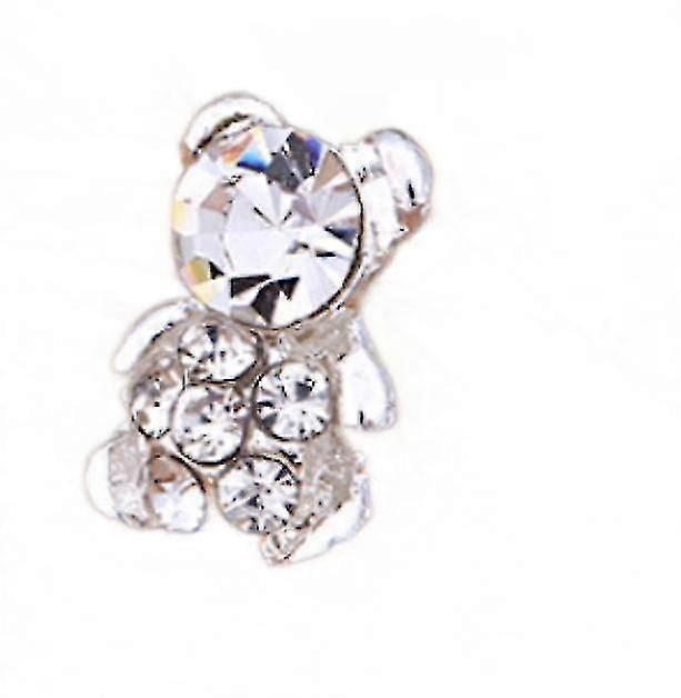 (roztomilý medvěd s diamanty)nové náušnice Bear Stud