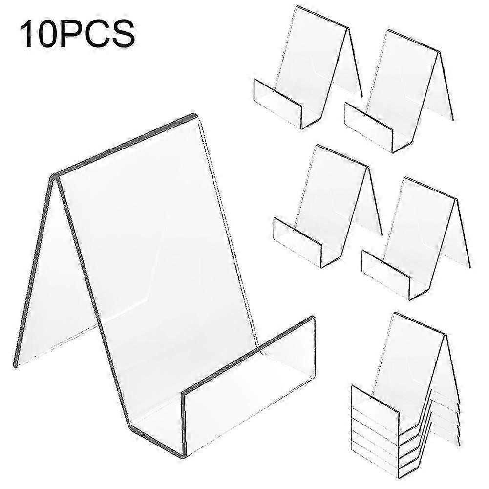 10pcs Acrylic Book Display Stand for Bookshelf Home Office Music Sheets