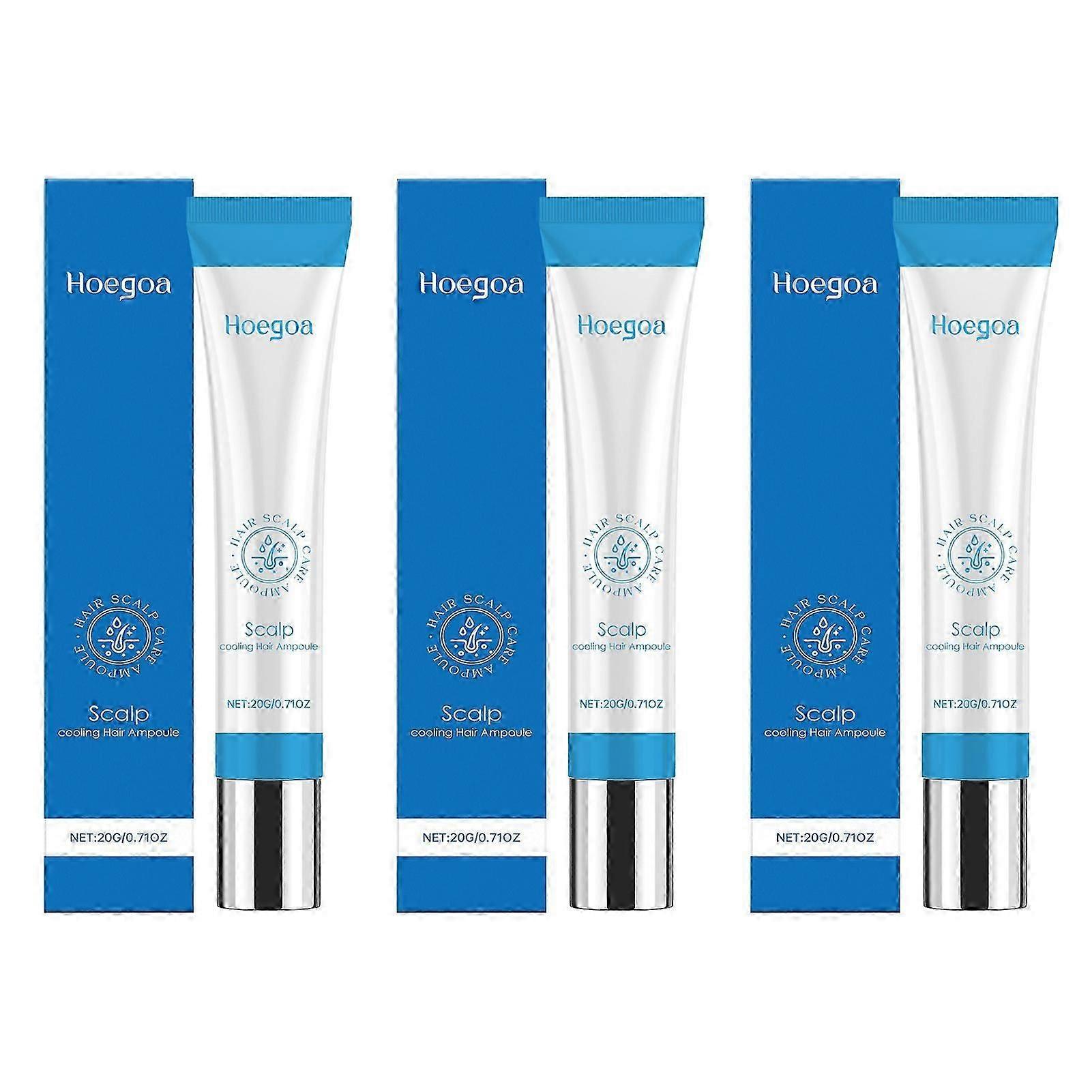 1-3Pcs 두피 쿨링 헤어 성장 세럼 롤러, 두피 쿨링 헤어 앰플 탈모 트리트먼트 세럼 모든 헤어 타입용
