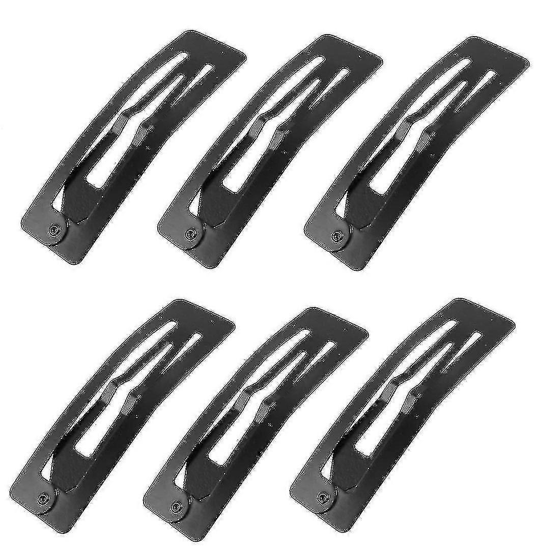 Metal Bow Prong Snap H Clips 7.7cm 12pcs