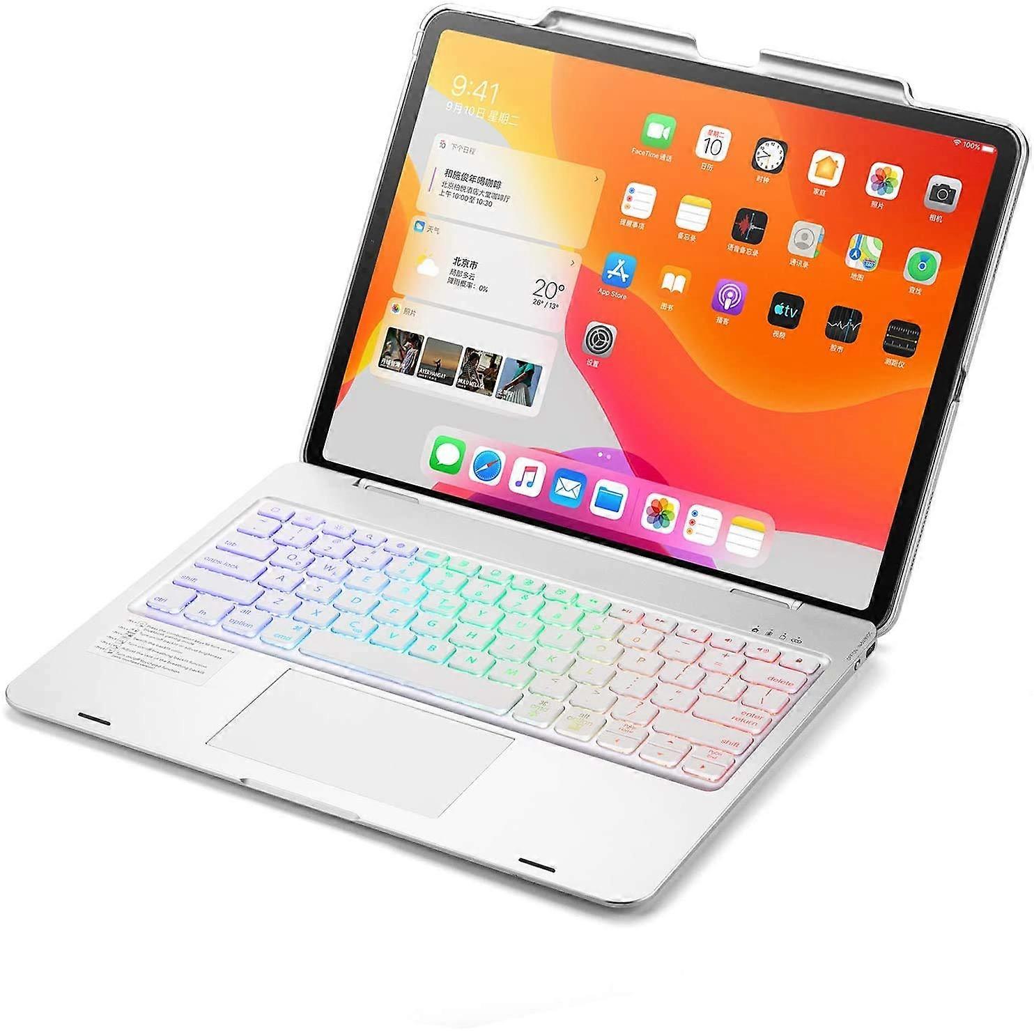 Compatible with iPad Pro11 Keyboard Case 3rd Generation with 7 Color Backlit Touch Pad