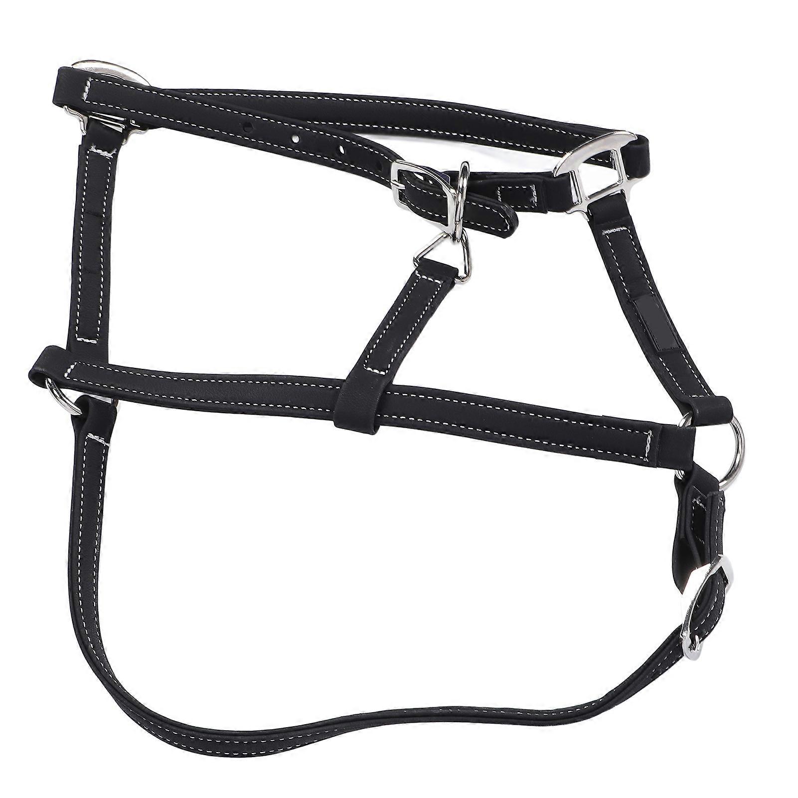 Equestrian Bridle Nylon Horse Bridle Adjustable Horse Bridle Headstall Harness Accessory for Equestrian Gear M Size Fit for 3.6-4.3ft