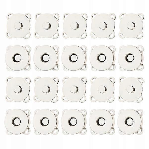 10x Metal Snap Buttons 10 Sets