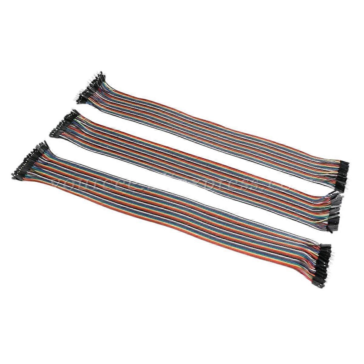 40CM Cable Wire 40P Ribbon Cable Female to Female Male to Male Line Wire for Arduino and Raspberry Pi Projects